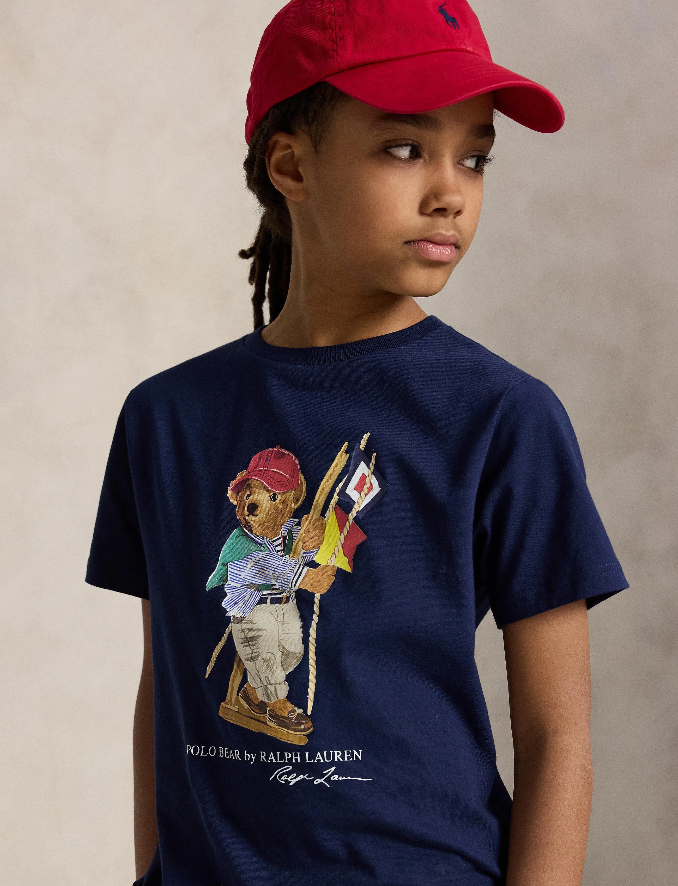 Ralph Lauren Kids - 26/1 JERSEY-KNT-T-SHIRT - marškinėliai trumpomis rankovėmis - sp26 bear newport - 4