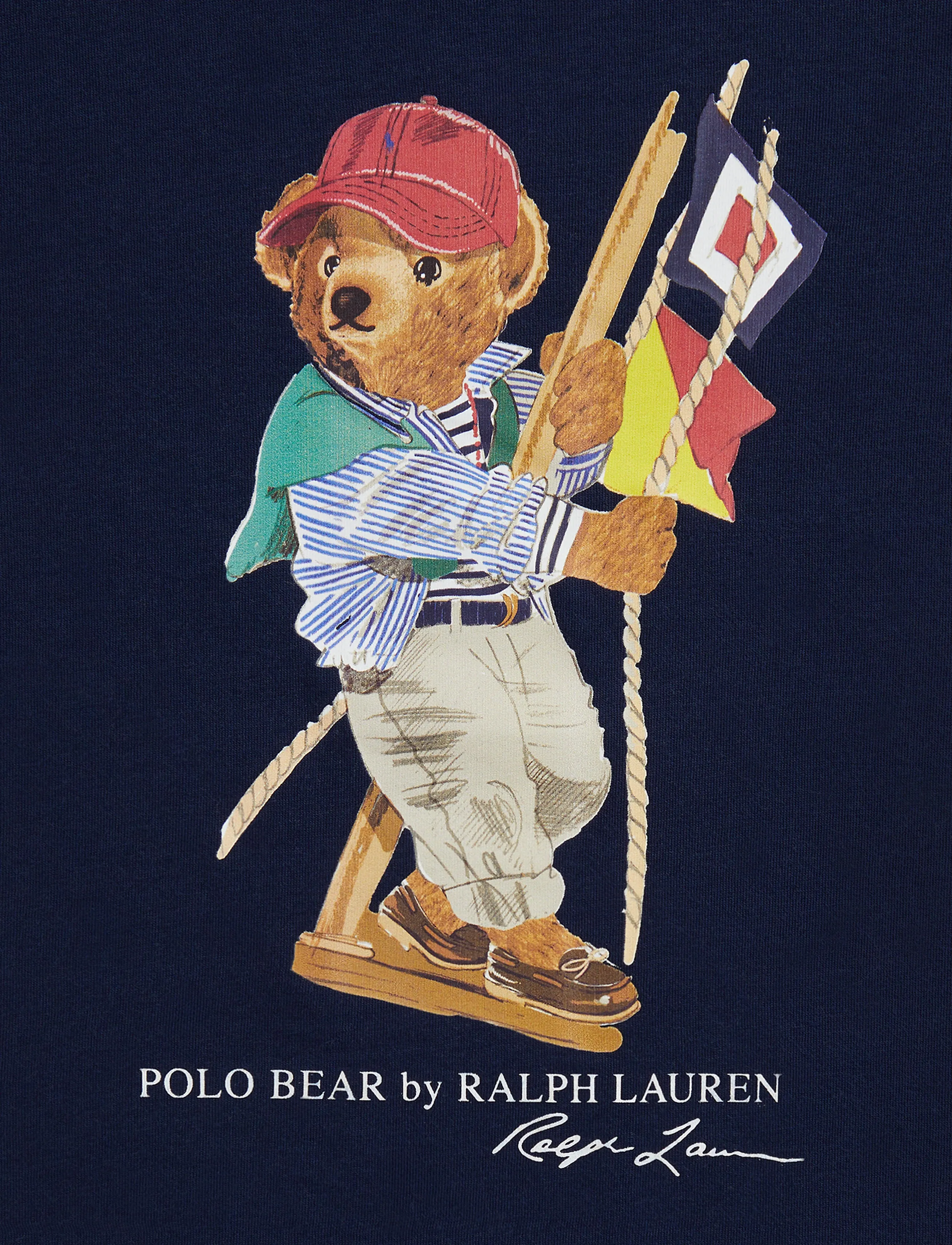 Ralph Lauren Kids - 26/1 JERSEY-KNT-T-SHIRT - marškinėliai trumpomis rankovėmis - sp26 bear newport - 5