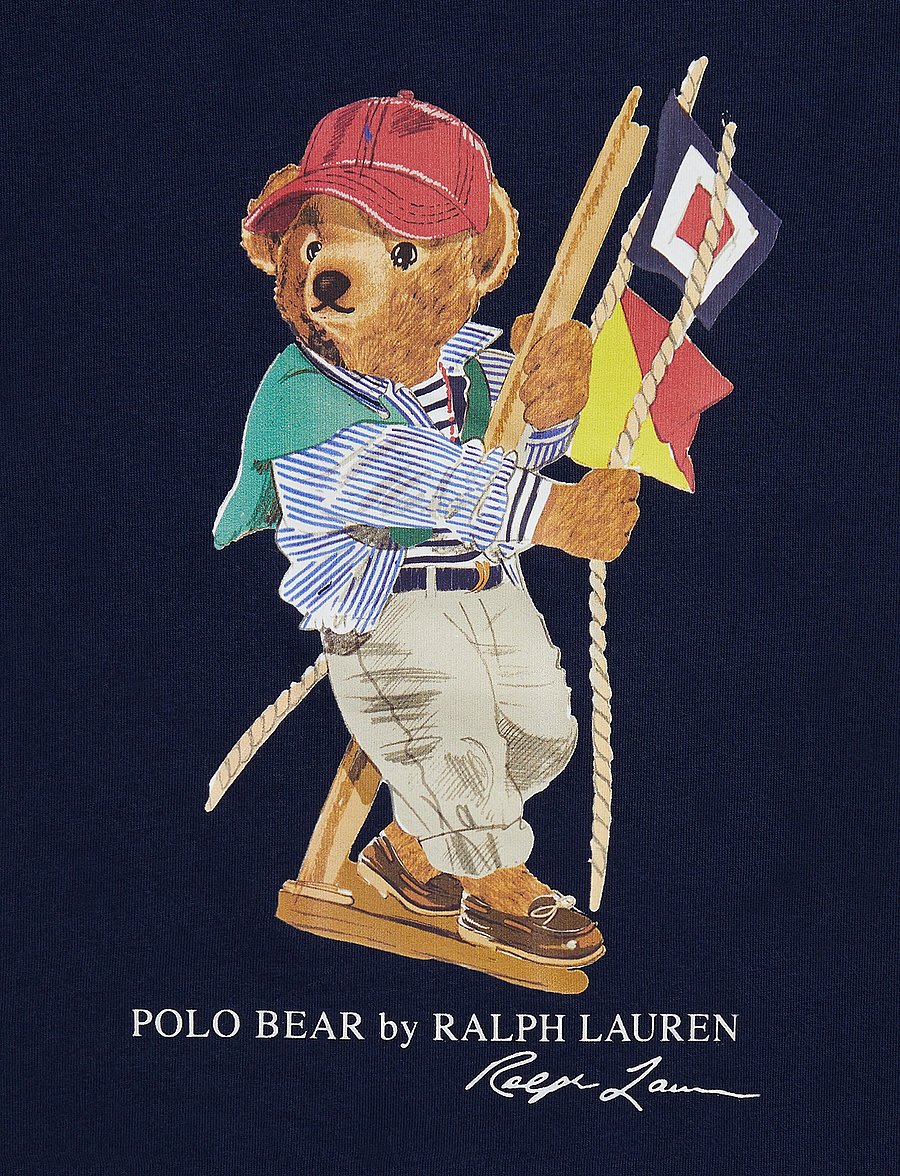 Ralph Lauren Kids - 26/1 JERSEY-KNT-T-SHIRT - korte mouwen - sp26 bear newport - 5