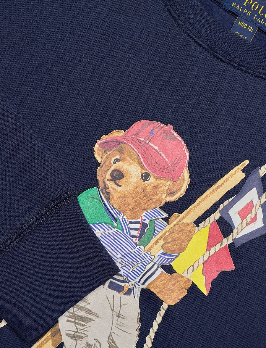 Ralph Lauren Kids - Polo Bear Fleece Sweatshirt - sweatshirts - sp26 bear newport - 2