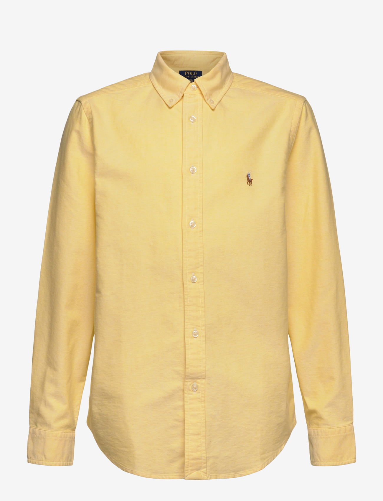 Ralph Lauren Kids - The Iconic Oxford Shirt - langärmlige hemden - bsr yellow - 0