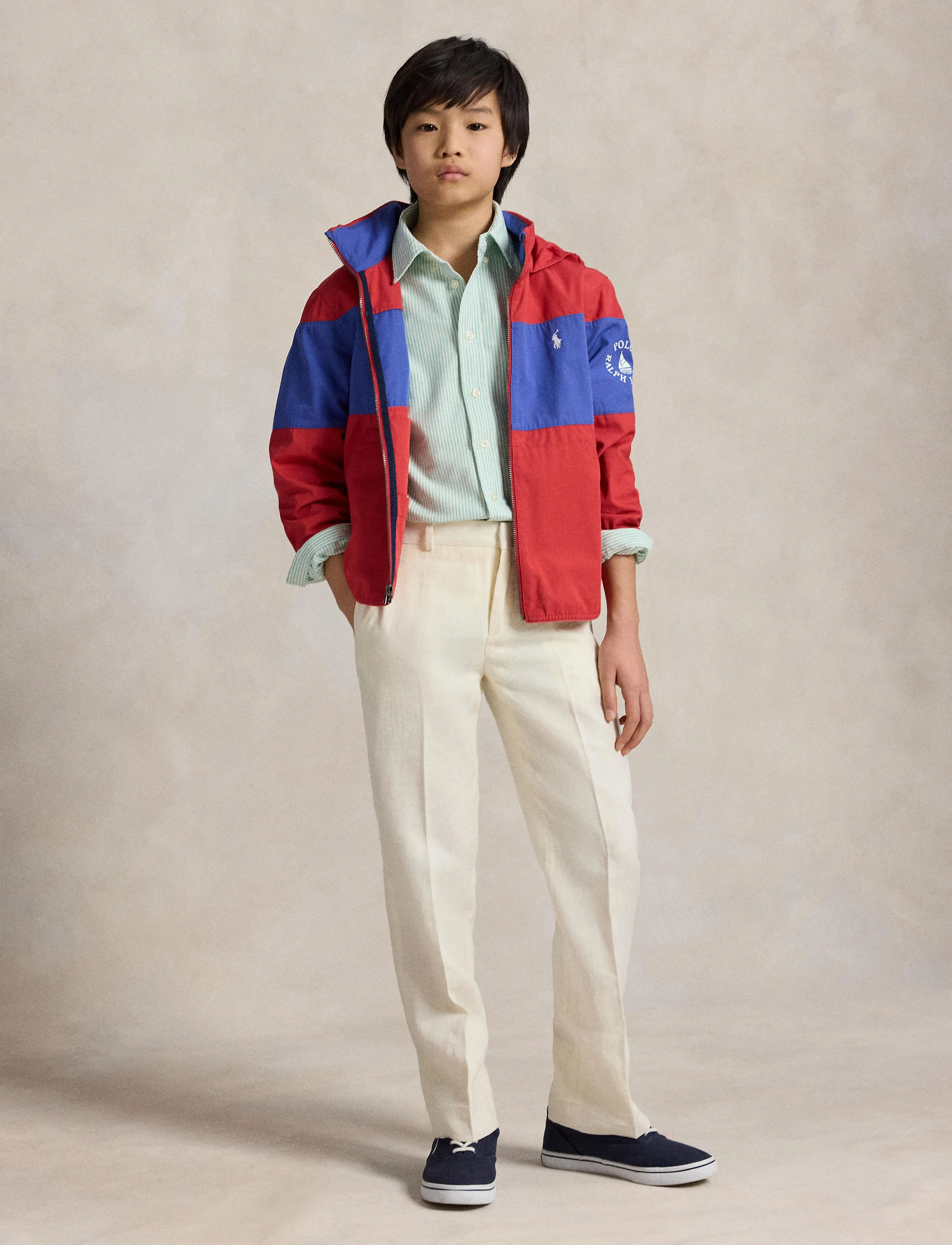 Ralph Lauren Kids Classic Fit Striped Oxford Shirt - Pitkähihaiset kauluspaidat -  / green