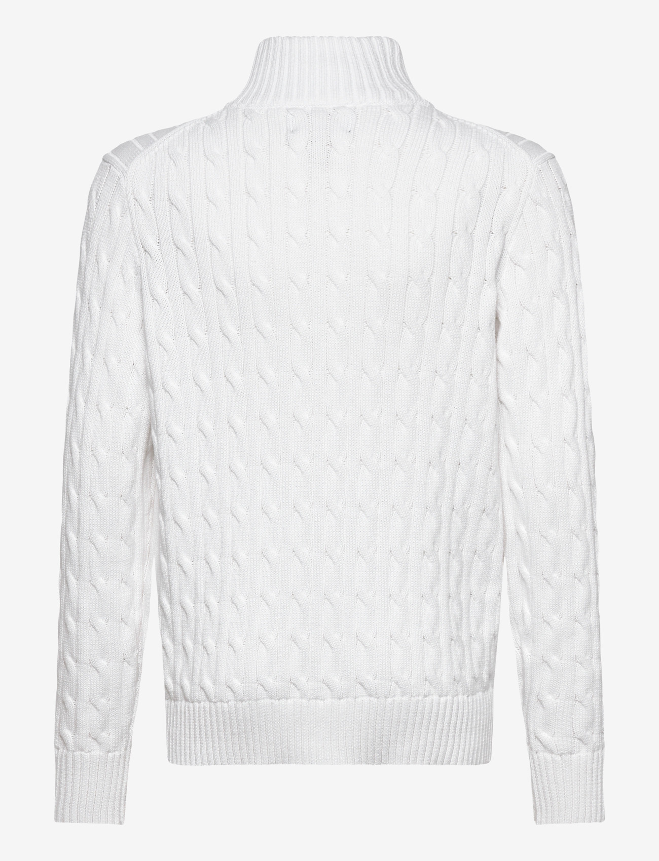 Ralph Lauren Kids - Cable-Knit Cotton Full-Zip Sweater - koftor - white/c7932 - 1