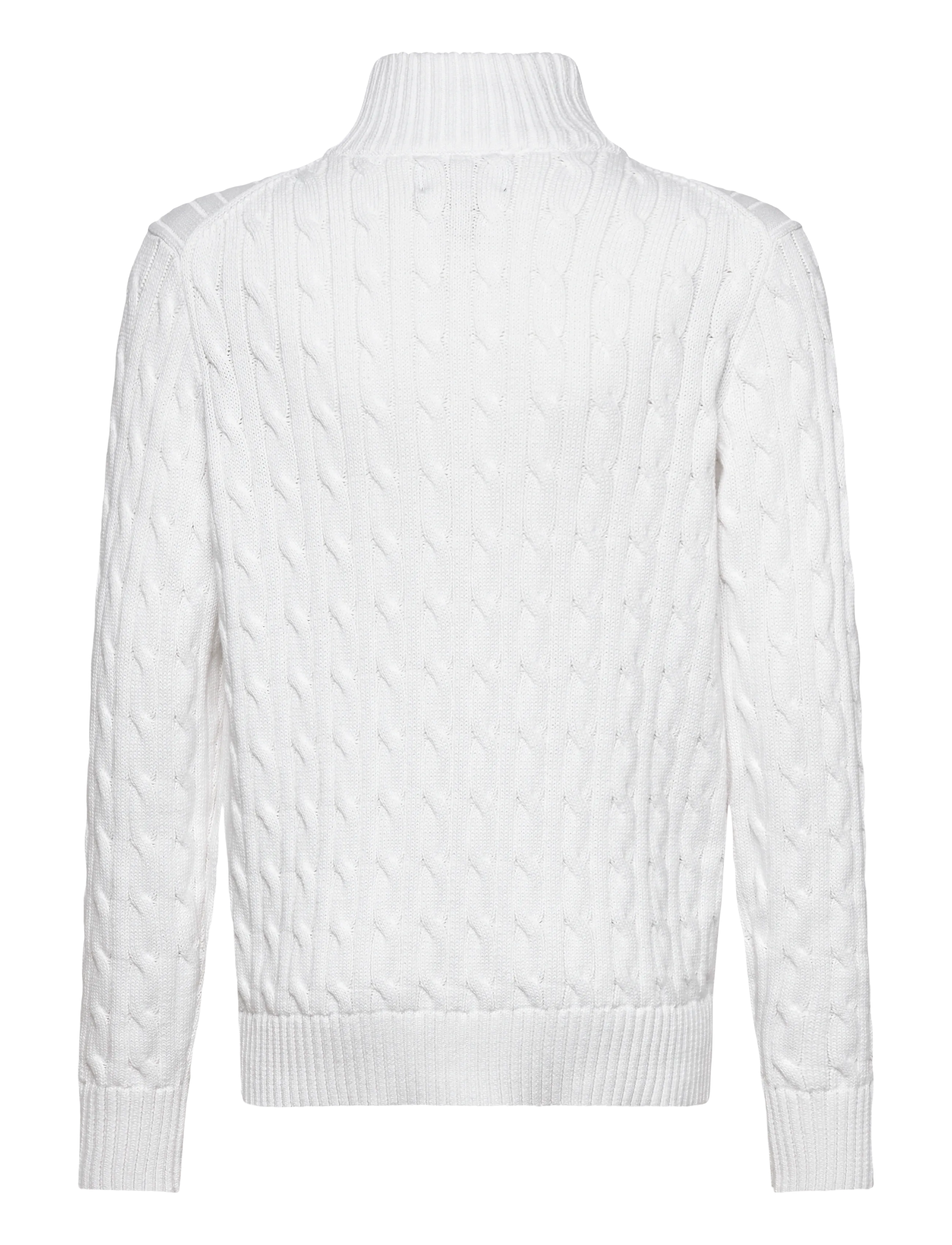 Ralph Lauren Kids - Cable-Knit Cotton Full-Zip Sweater - cardigans - white/c7932 - 1