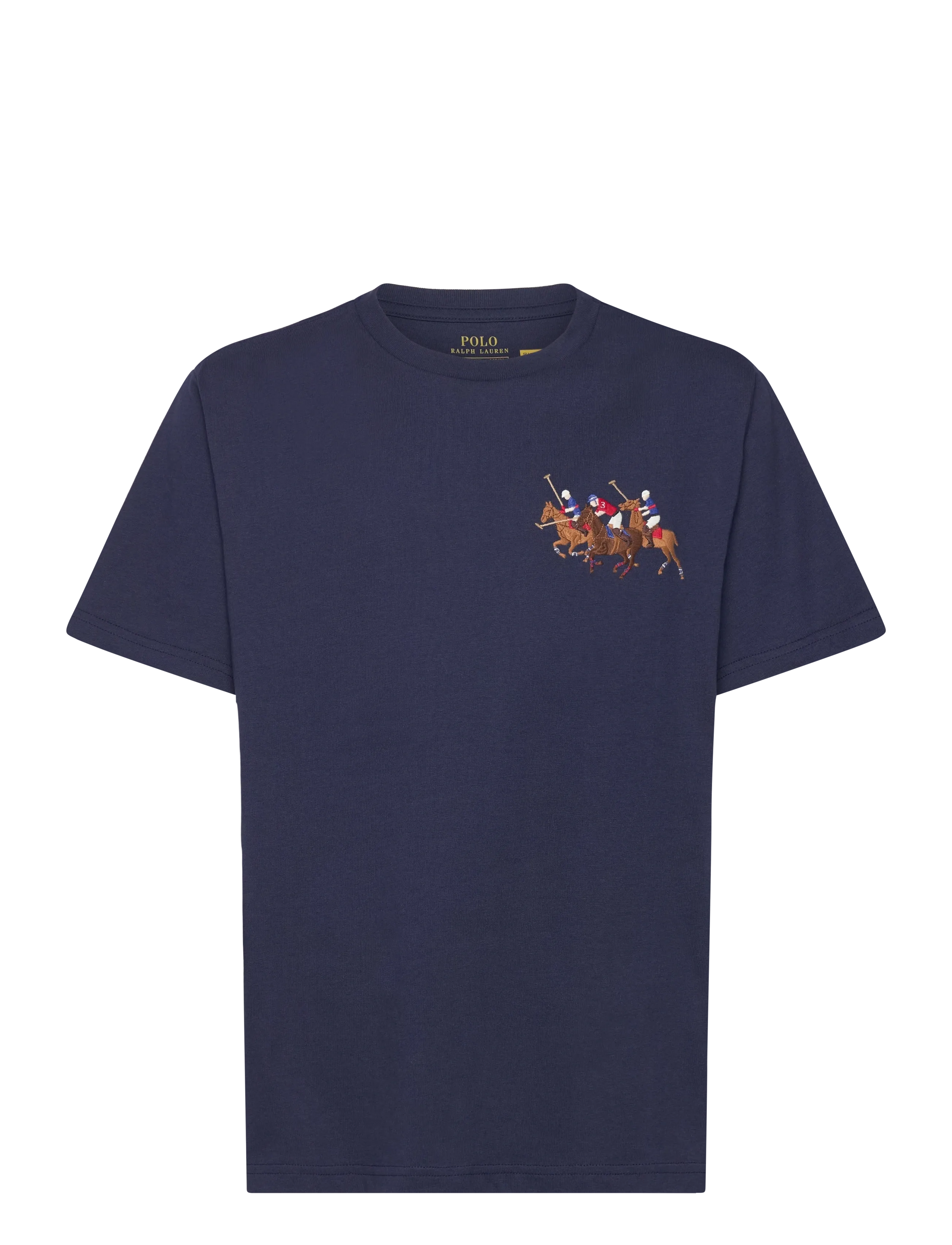 Ralph Lauren Kids Triple-Pony Cotton Jersey Tee - Nyheder - NEWPORT NAVY / navy