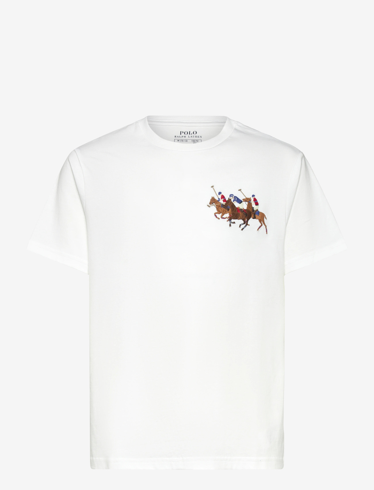 Ralph Lauren Kids - Triple-Pony Cotton Jersey Tee - kortærmede t-shirts - white - 0