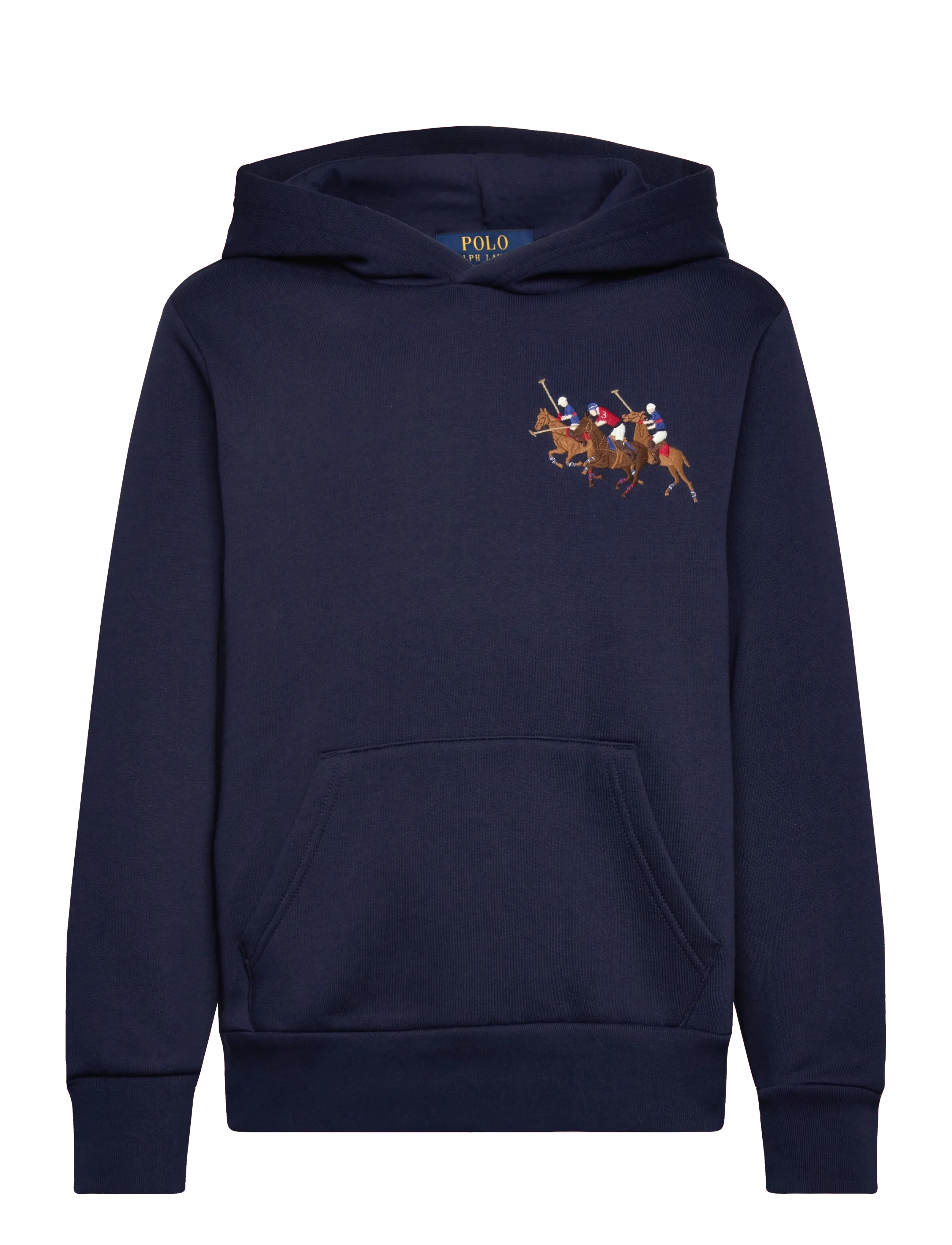 Ralph Lauren Kids Triple-Pony Fleece Hoodie - Vis alt - NEWPORT NAVY / navy