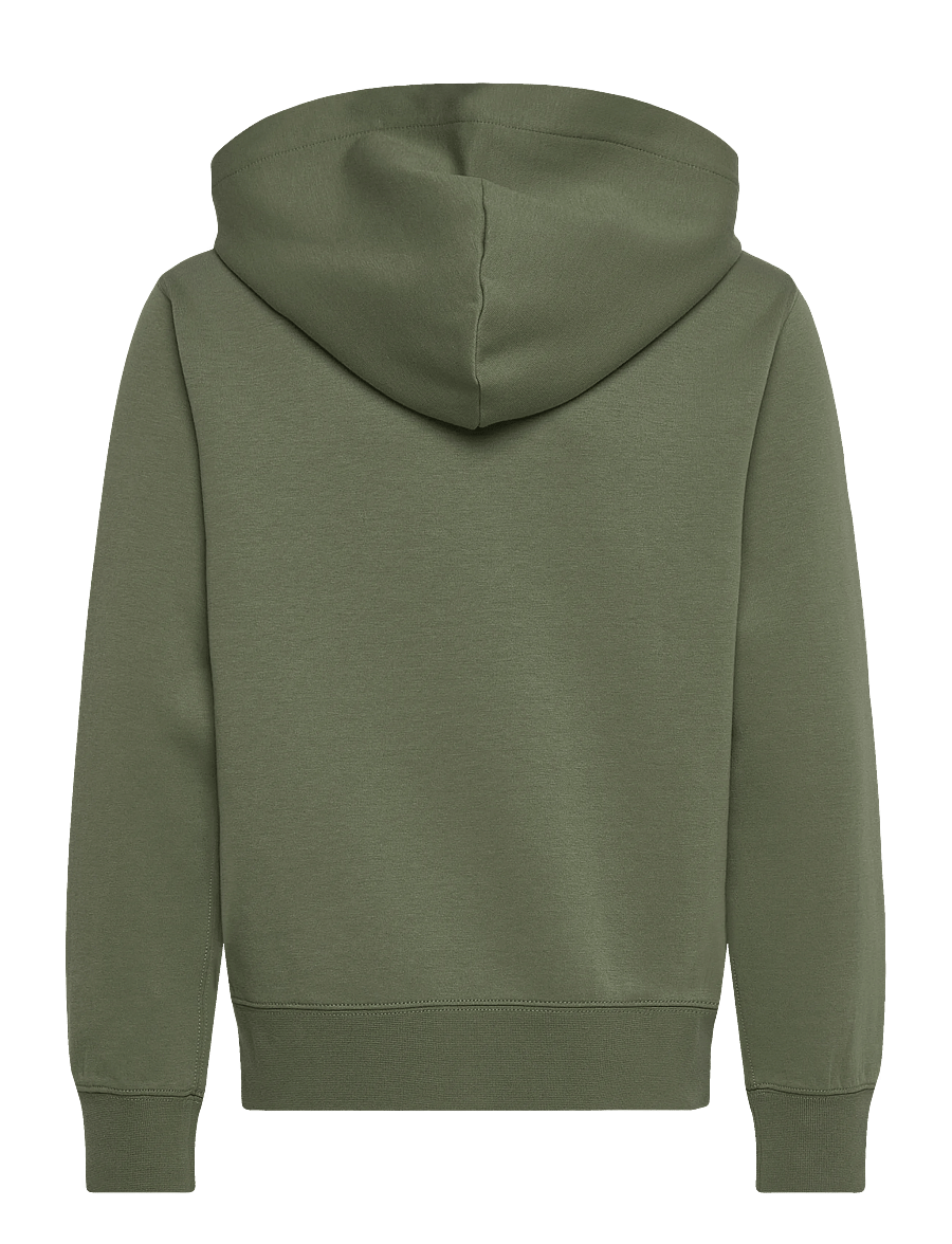 Ralph Lauren Kids - Double-Knit Full-Zip Hoodie - hættetrøjer - cargo green - 1
