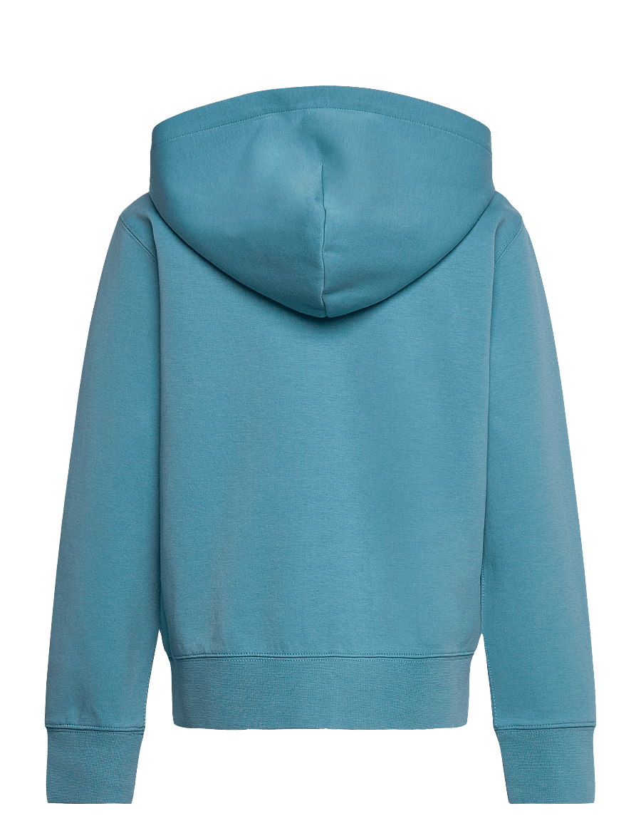 Ralph Lauren Kids - Double-Knit Full-Zip Hoodie - hættetrøjer - cassidy blue - 1