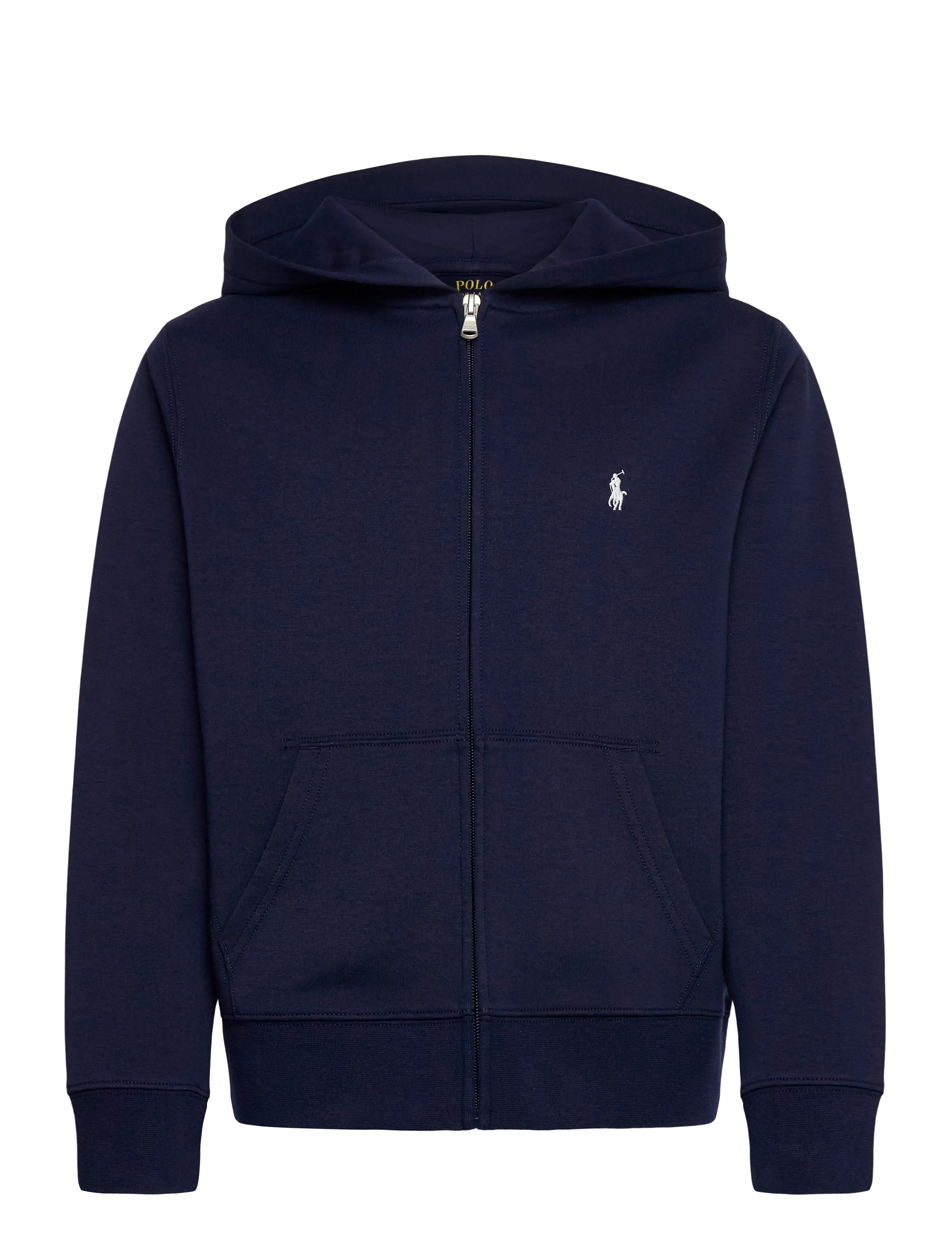 Ralph Lauren Kids Double-Knit Full-Zip Hoodie, 163-174, Sweatshirts & Hoodies, Marineblau - Kinder