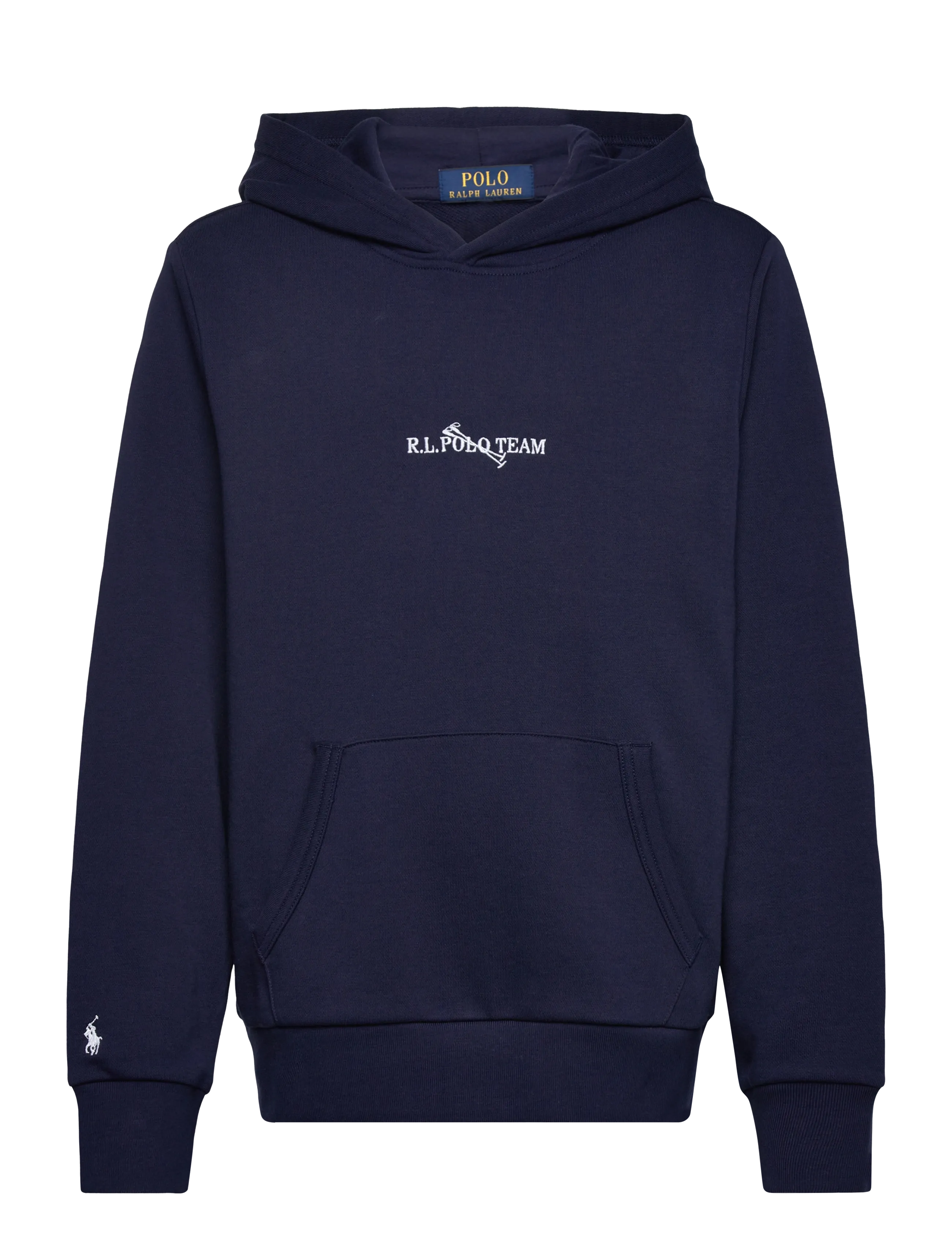 Ralph Lauren Kids Polo Team French Terry Hoodie, 132-137, Sweatshirts & Hoodies, Marineblau - Kinder
