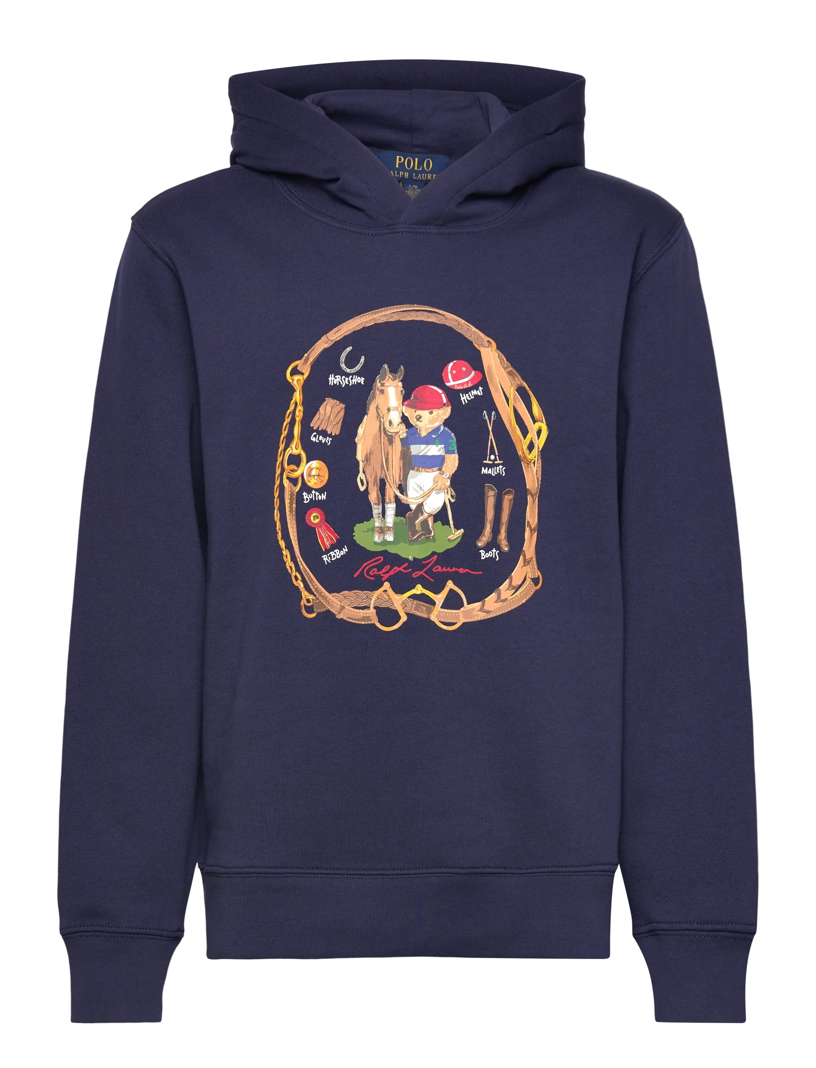 Ralph Lauren Kids Polo Bear Fleece Hoodie - Nyheder - CR25 BEAR NEWPORT / navy