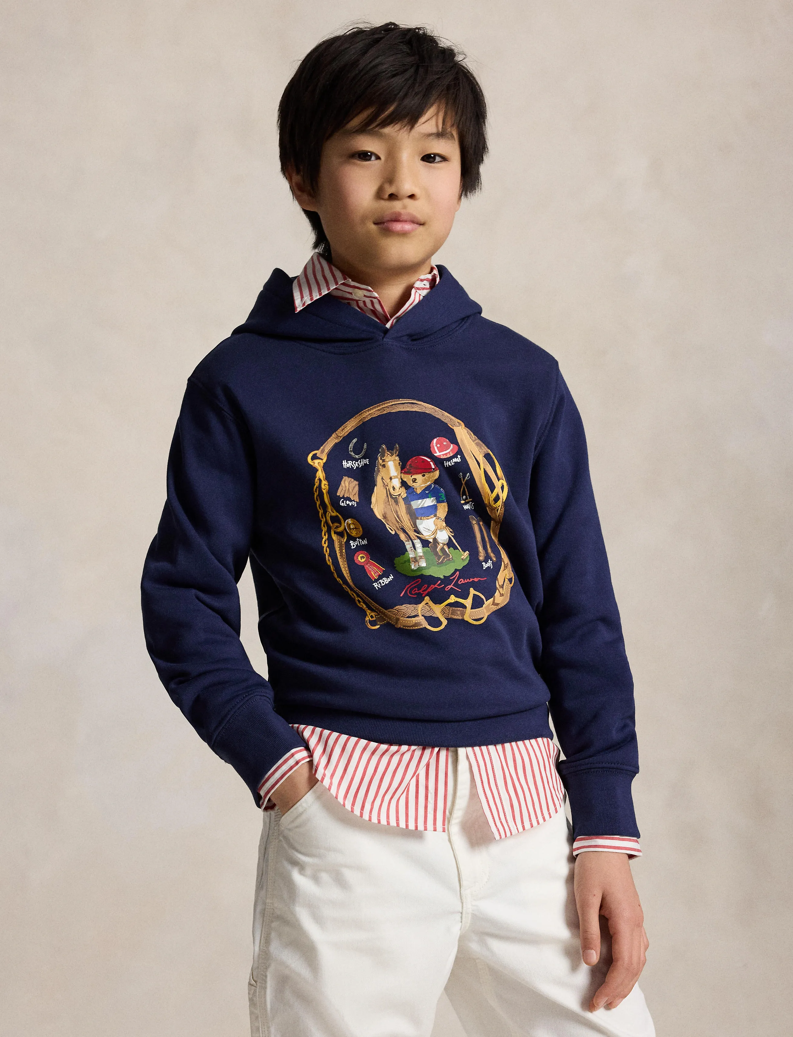 Ralph Lauren Kids - SEASONAL FLEECE-KNT-SWEATSHIRT - cr25 bear newport - 3