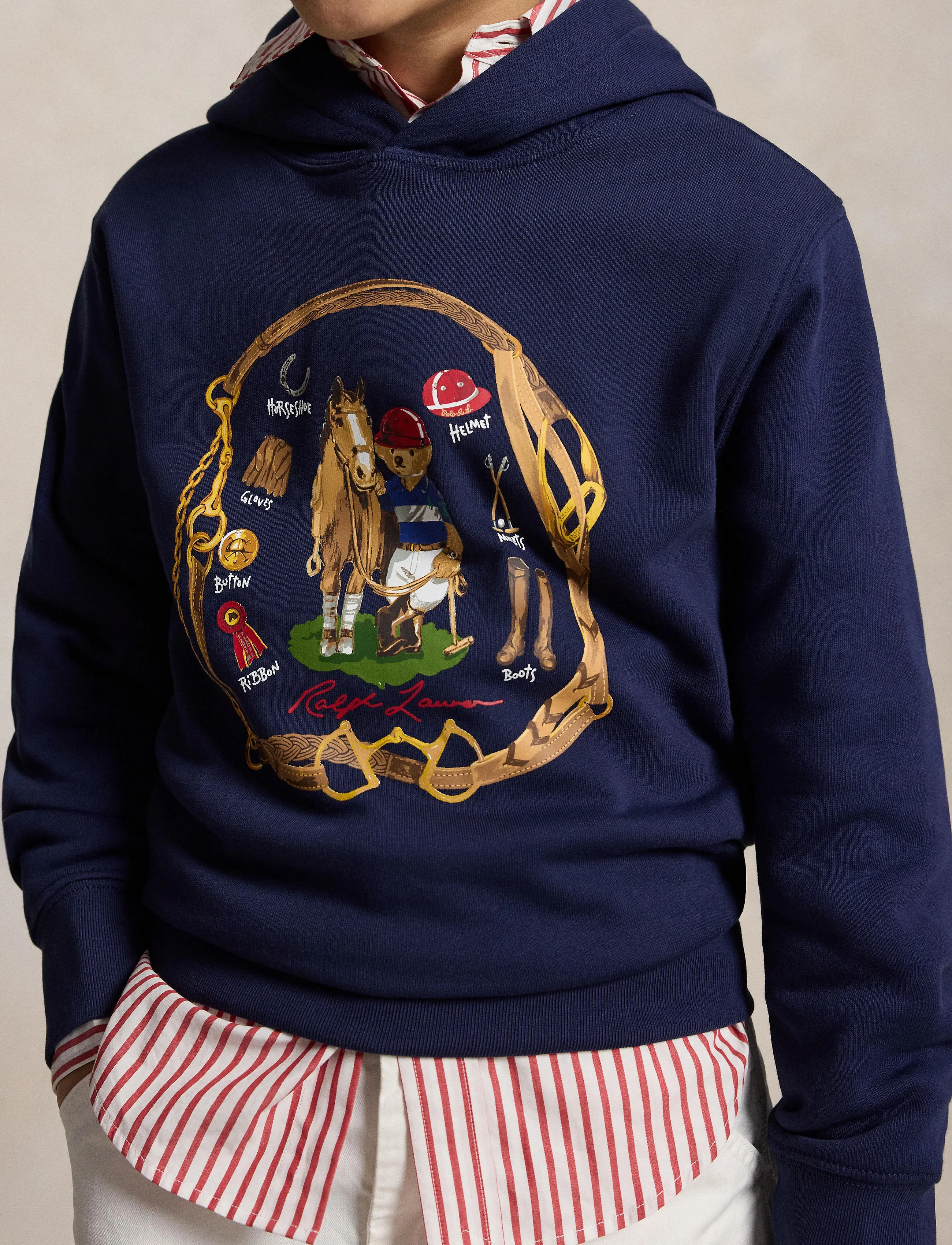 Ralph Lauren Kids - SEASONAL FLEECE-KNT-SWEATSHIRT - cr25 bear newport - 4