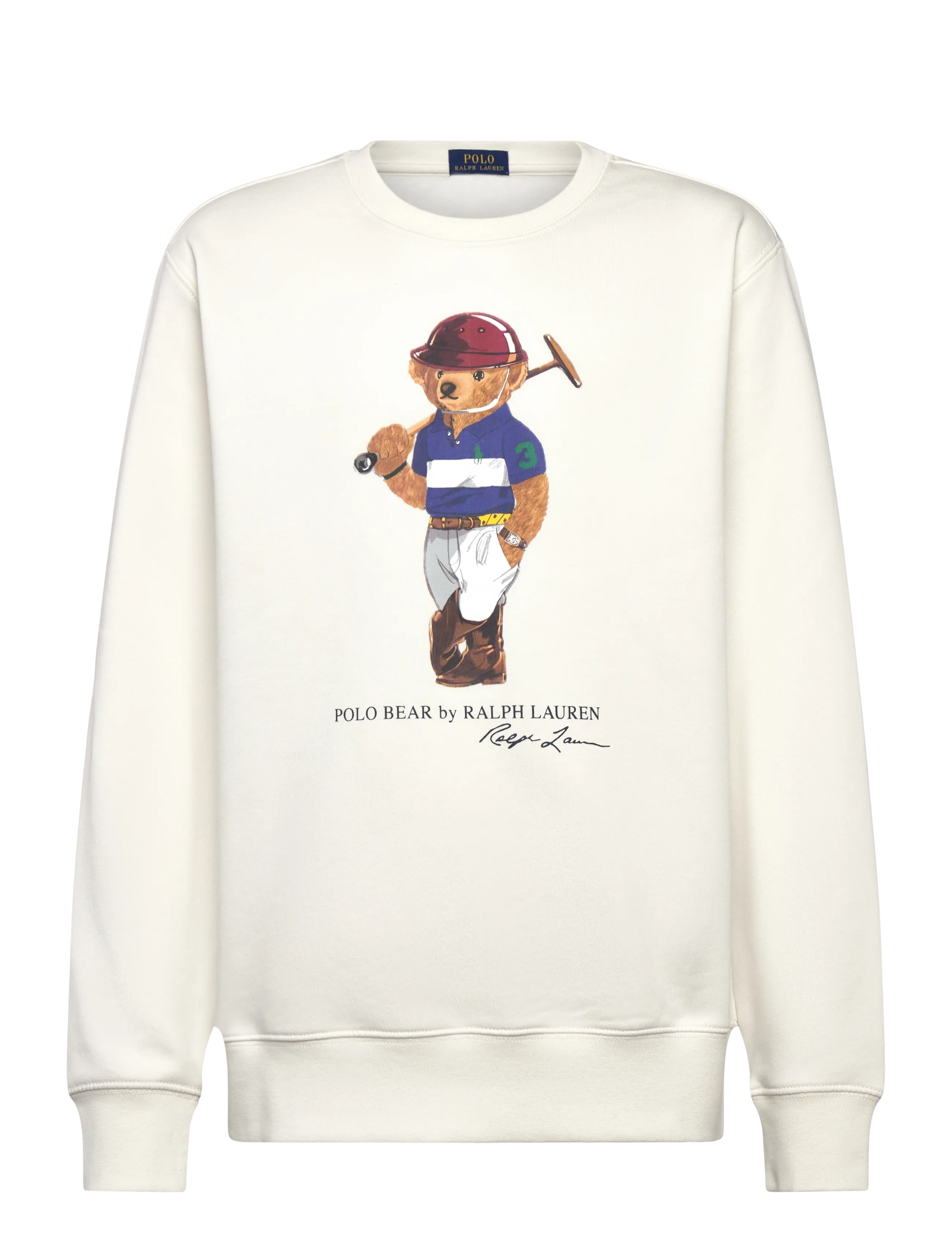 Ralph Lauren Kids GRAPHIC FLEECE-KNT-SWEATSHIRT - 4 for 3 - CR25 BEAR DECKWAS / cream