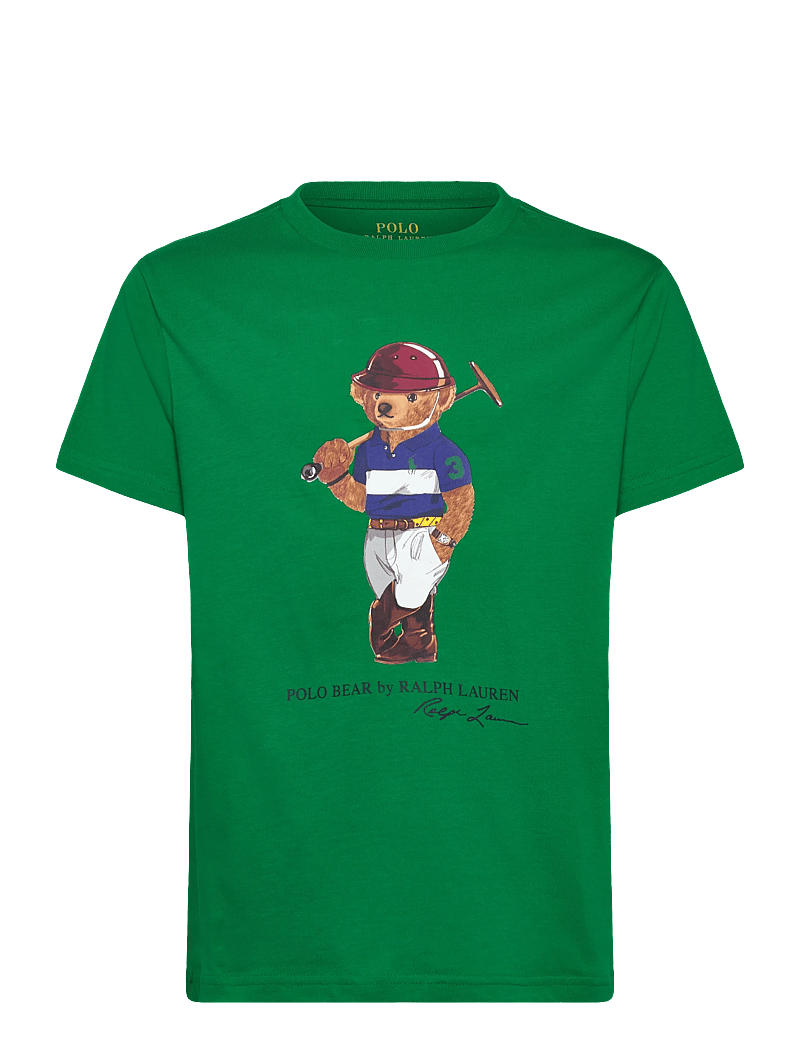 Ralph Lauren Kids - Polo Bear Cotton Jersey Tee - lühikeste varrukatega t-särgid - cr25 bear cruise - 0