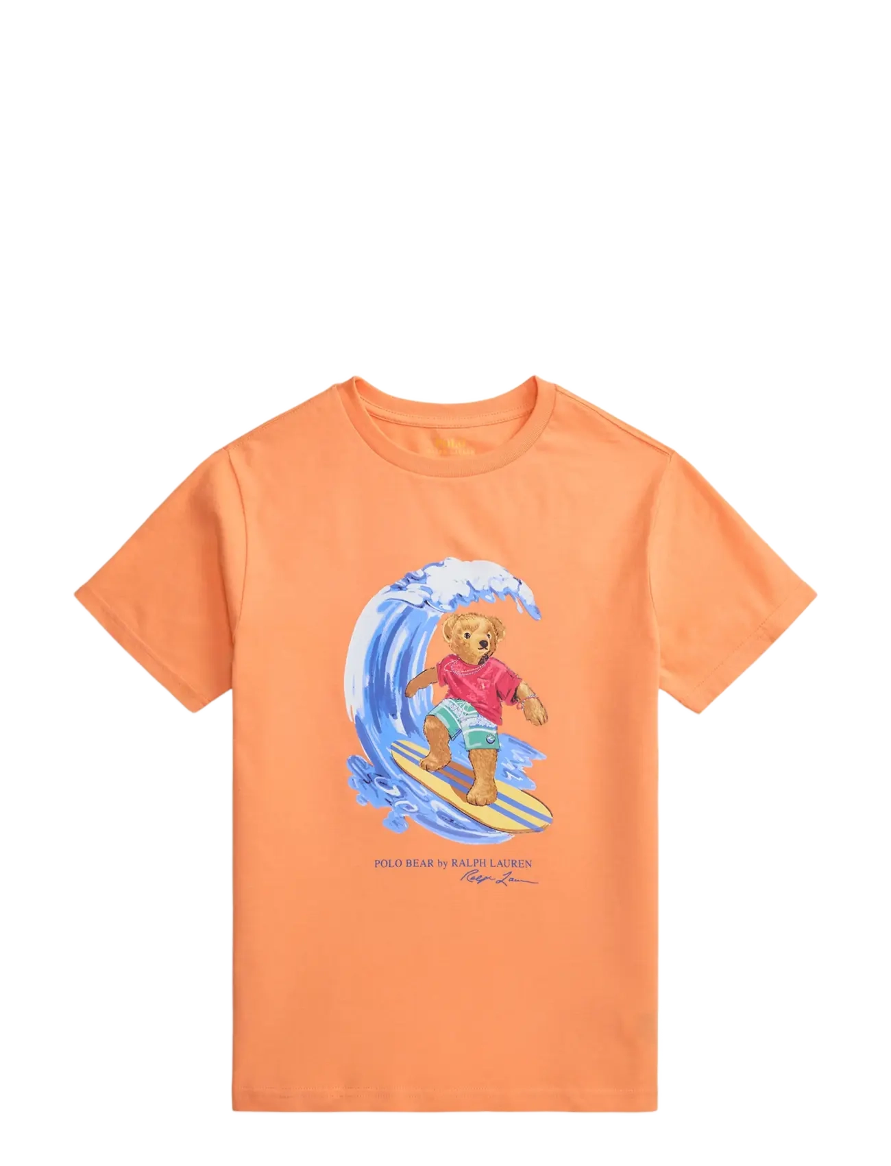 Ralph Lauren Kids Polo Bear Cotton Jersey Tee - Kurzärmelige - POPPY / orange