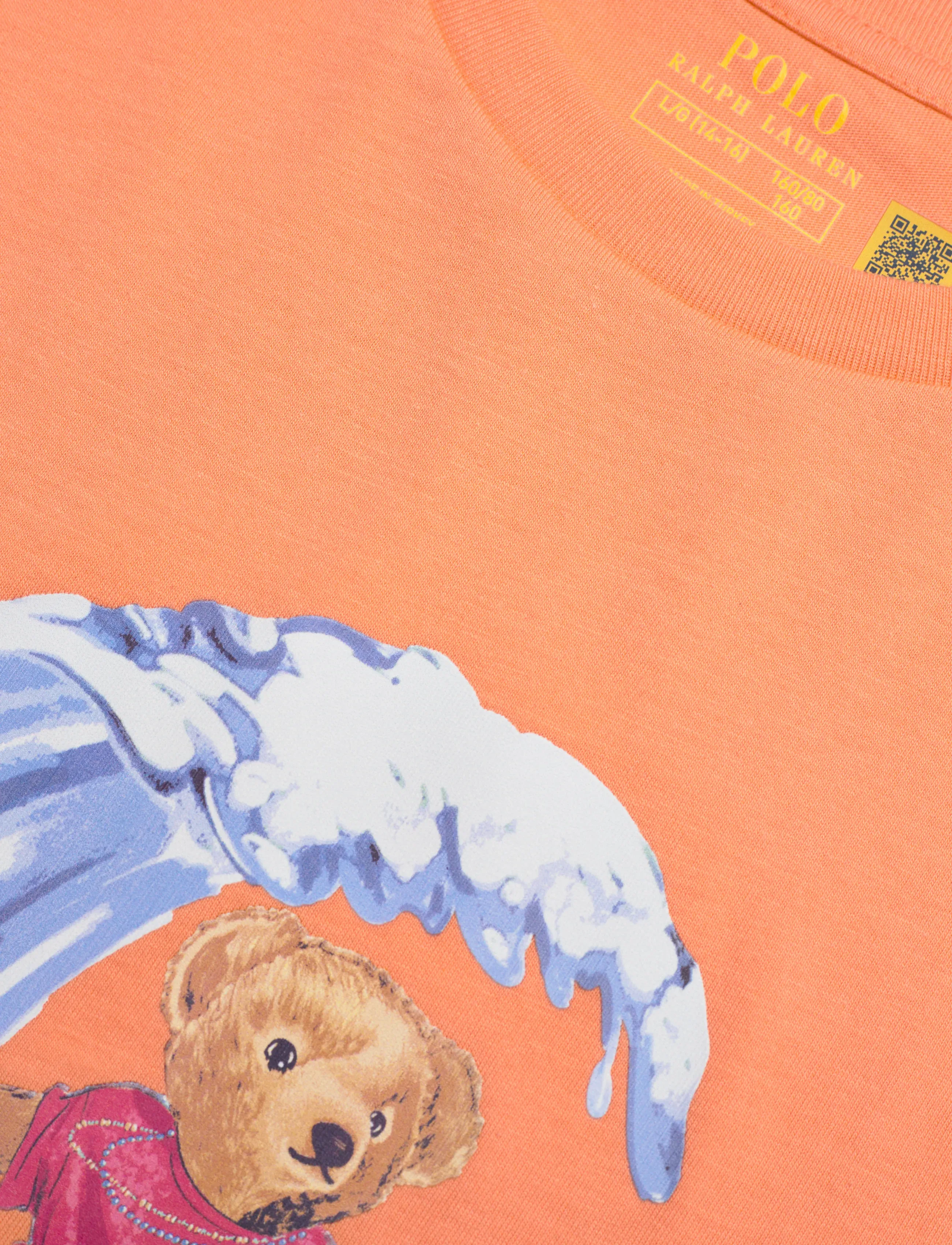 Ralph Lauren Kids - Polo Bear Cotton Jersey Tee - kurzärmelige - poppy - 2