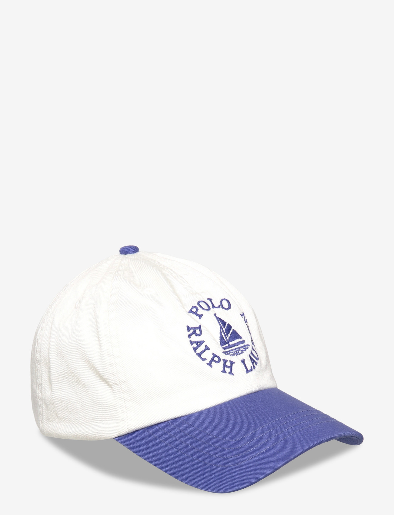 Ralph Lauren Kids - Logo Cotton Chino Ball Cap - kepsar - deckwash white/li - 0