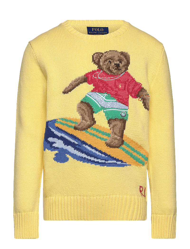 Ralph Lauren Kids - Polo Bear Cotton Sweater - pullover - resort gold - 0