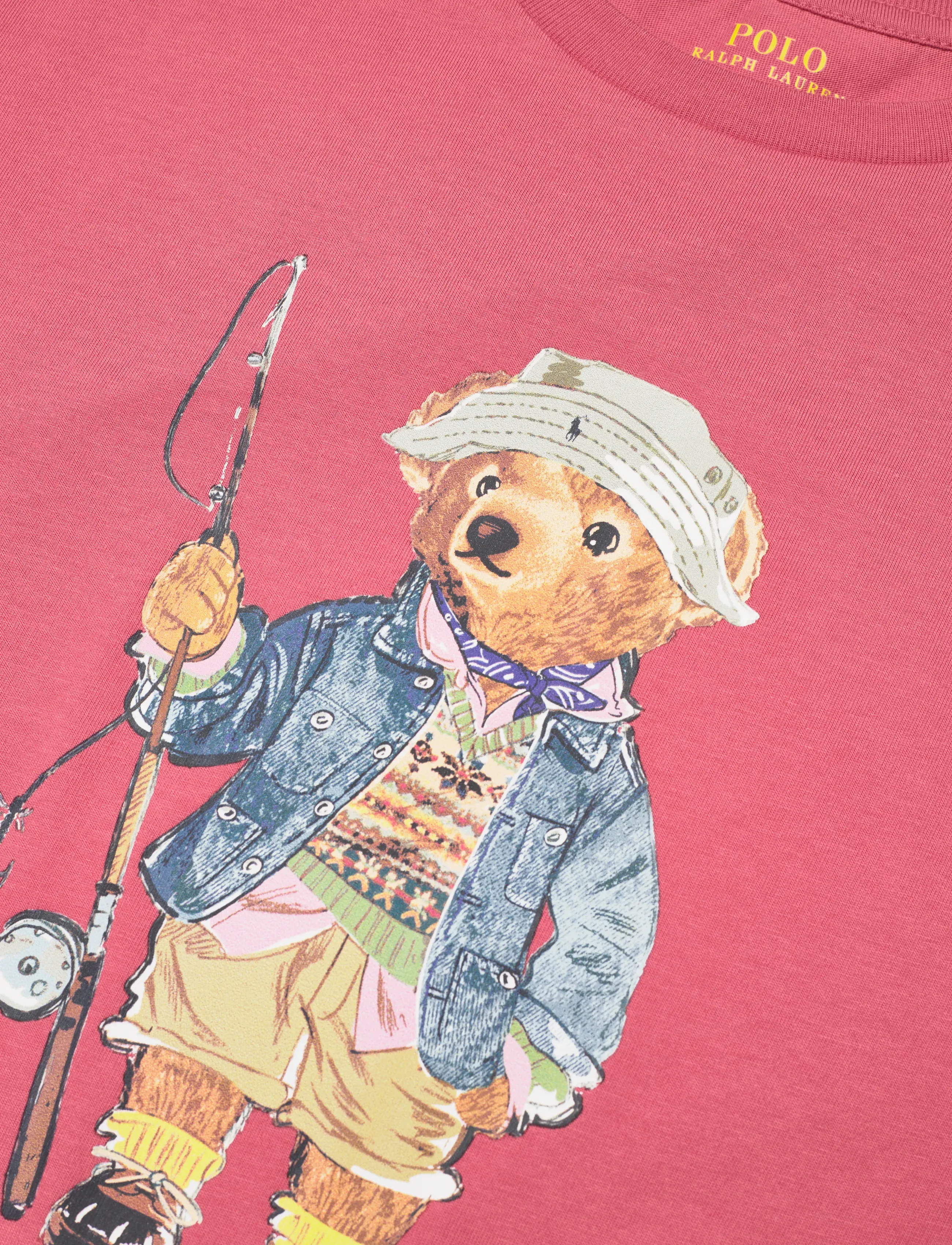 Ralph Lauren Kids - Polo Bear Cotton Jersey Tee - kortærmede t-shirts - adirondack berry - 2