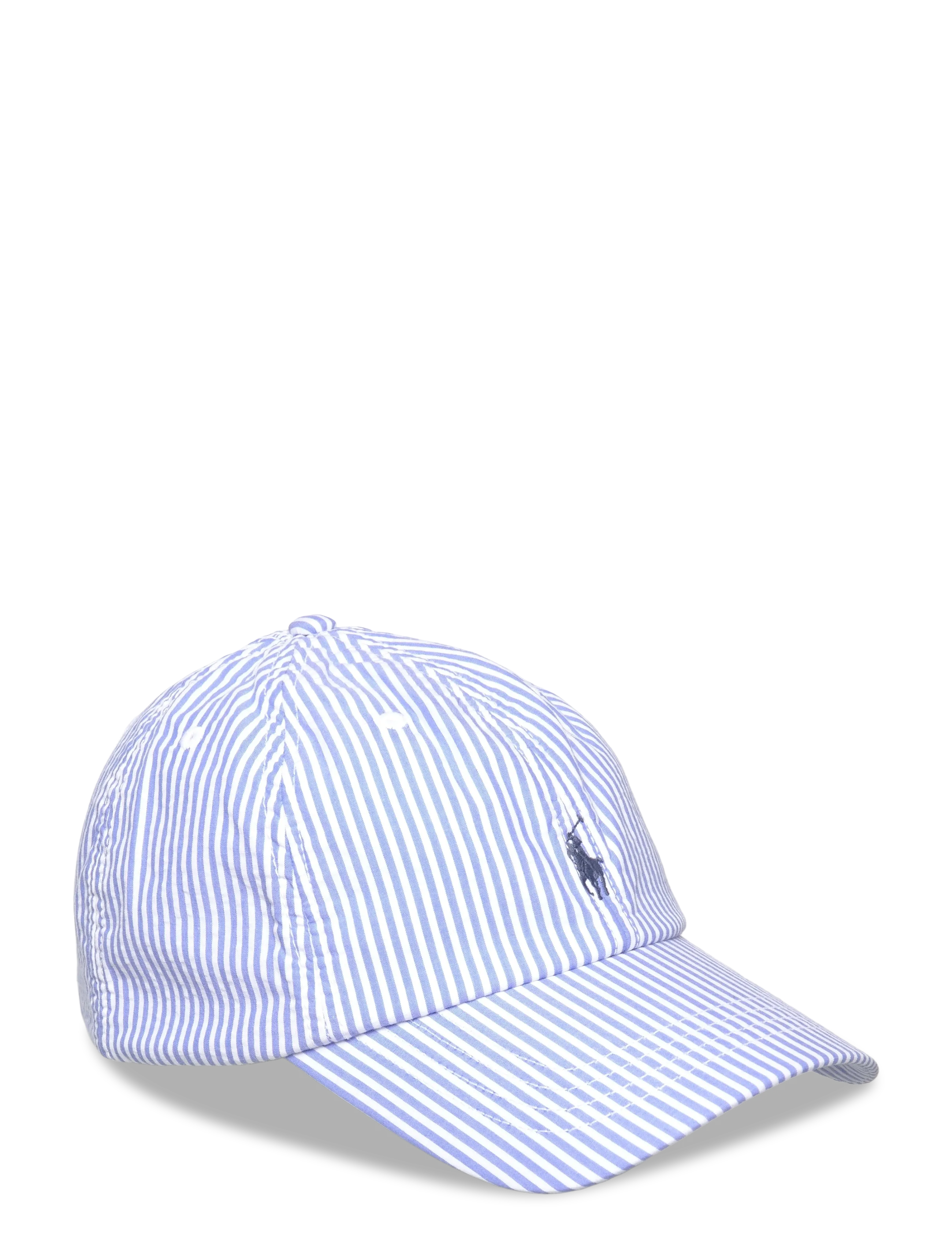 Ralph Lauren Kids Striped Cotton Seersucker Ball Cap - Aksessuaarid - 7310A BLUE/WHITE / white