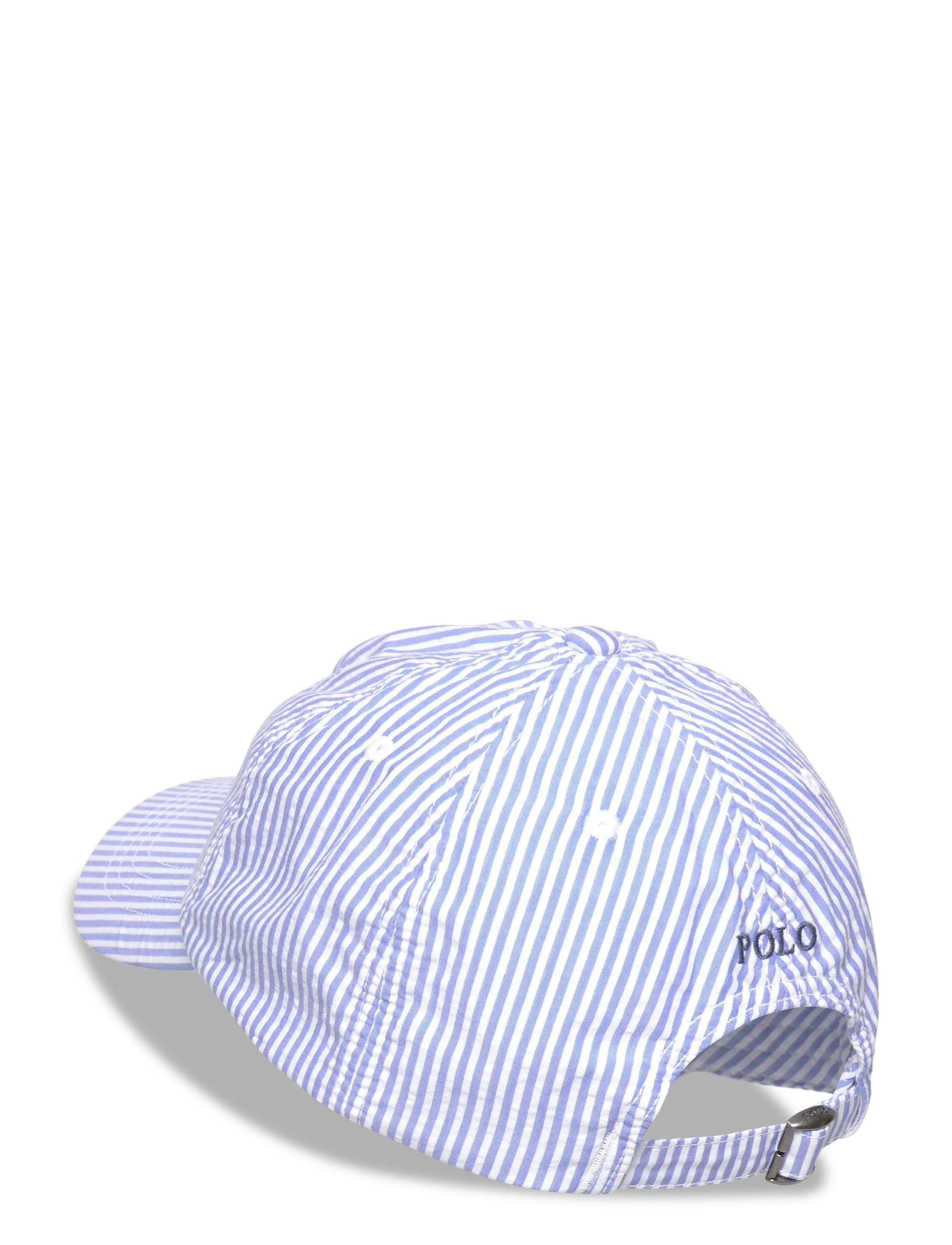 Ralph Lauren Kids - Striped Cotton Seersucker Ball Cap - kasketter & caps - 7310a blue/white - 1