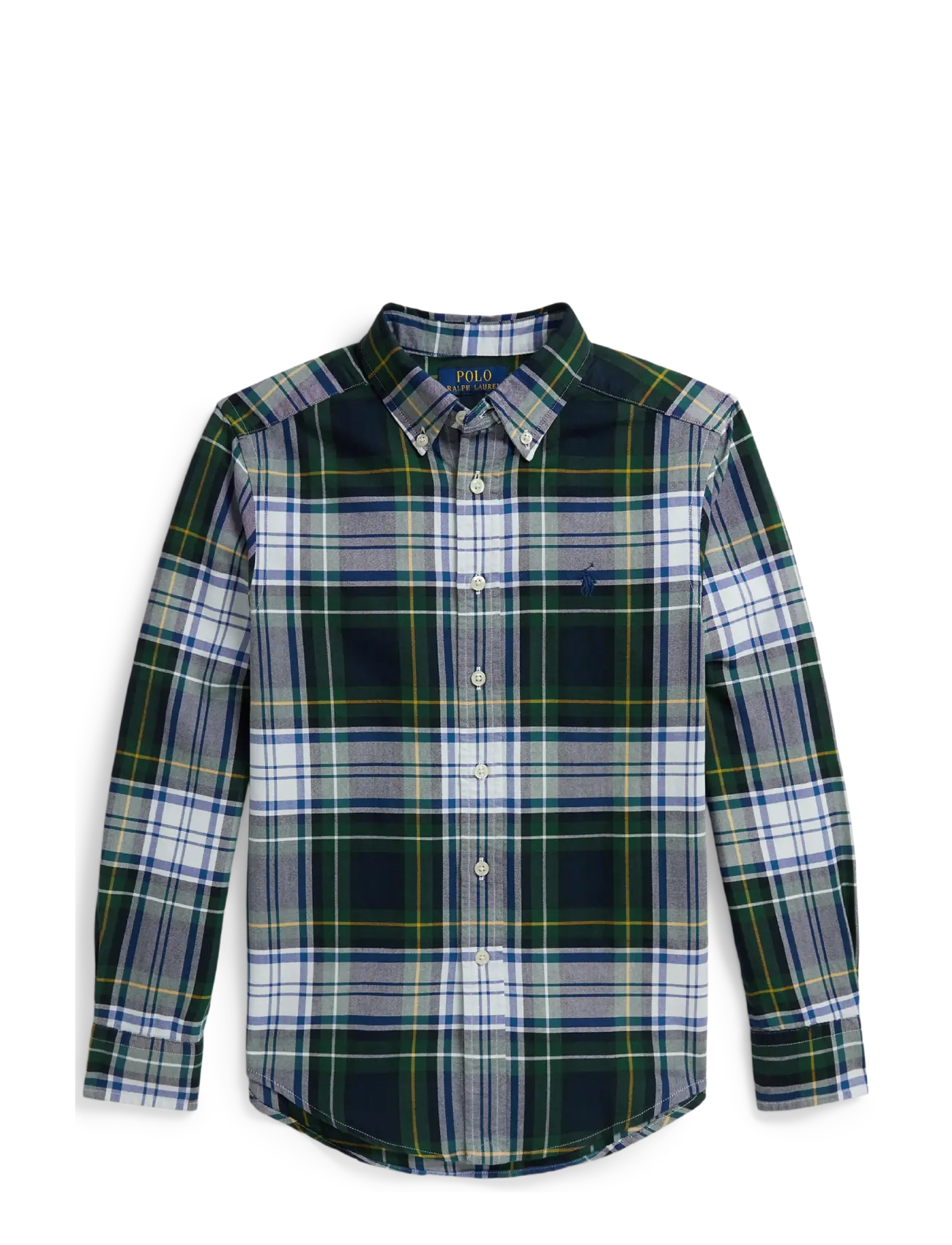 Ralph Lauren Kids Plaid Cotton Oxford Shirt - New Arrivals -  / white