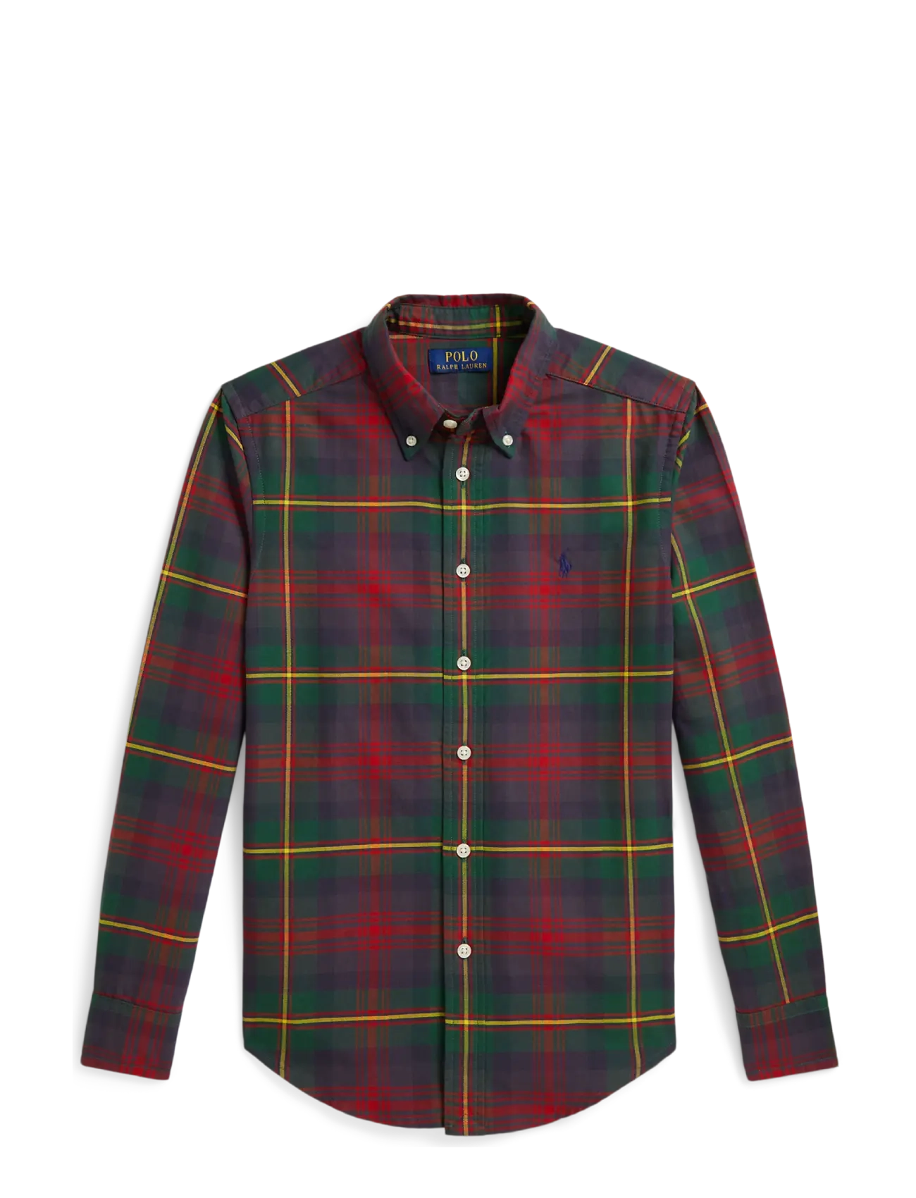 Ralph Lauren Kids Plaid Cotton Oxford Shirt - New Arrivals -  / navy
