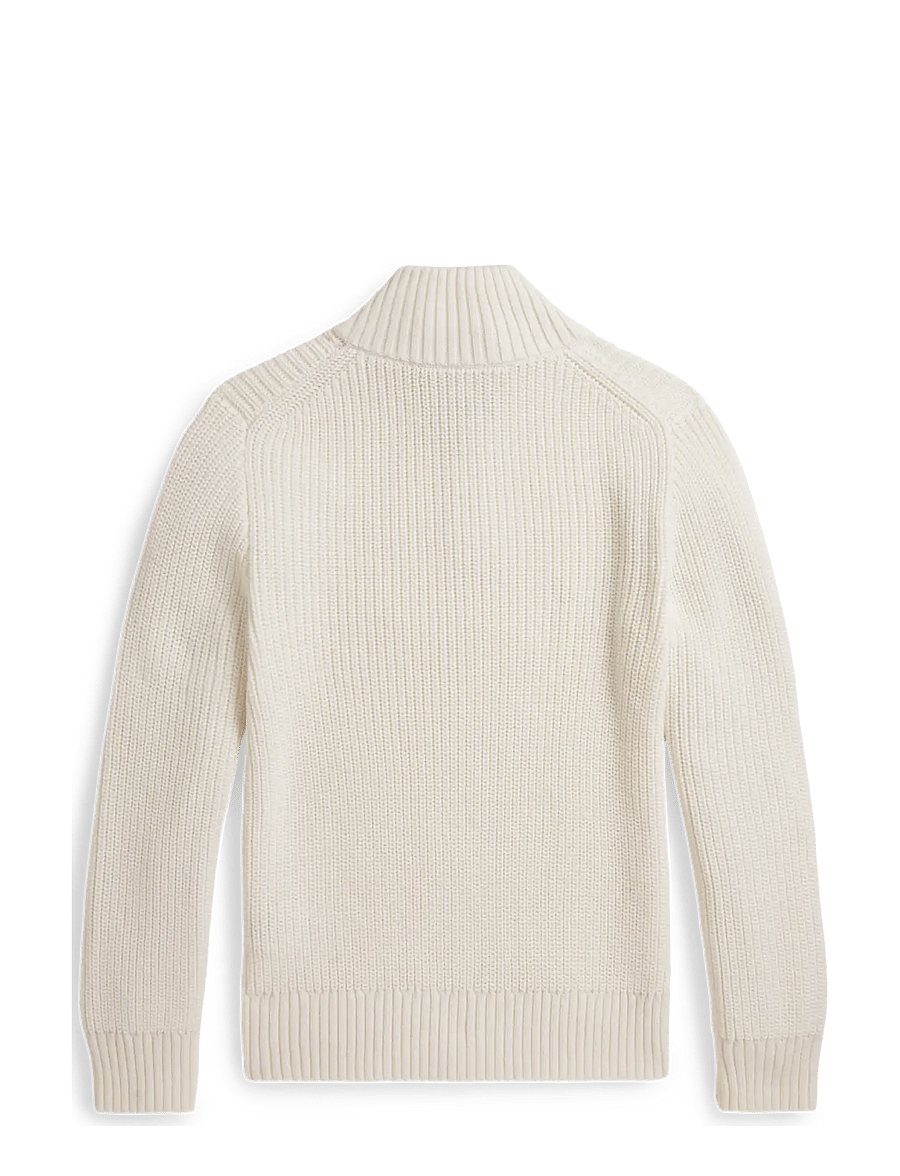 Ralph Lauren Kids - Cotton Quarter-Zip Sweater - nevis - 1