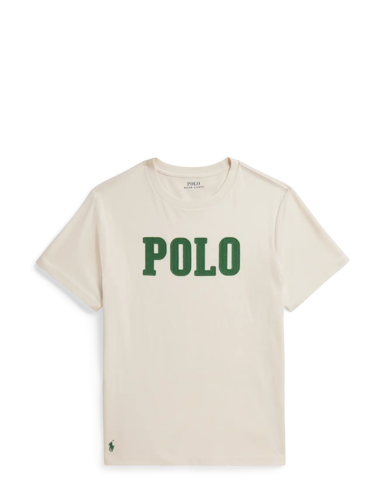 Ralph Lauren Kids Logo Cotton Jersey Tee - Teens 9-14 år - ESTATE CREAM / cream
