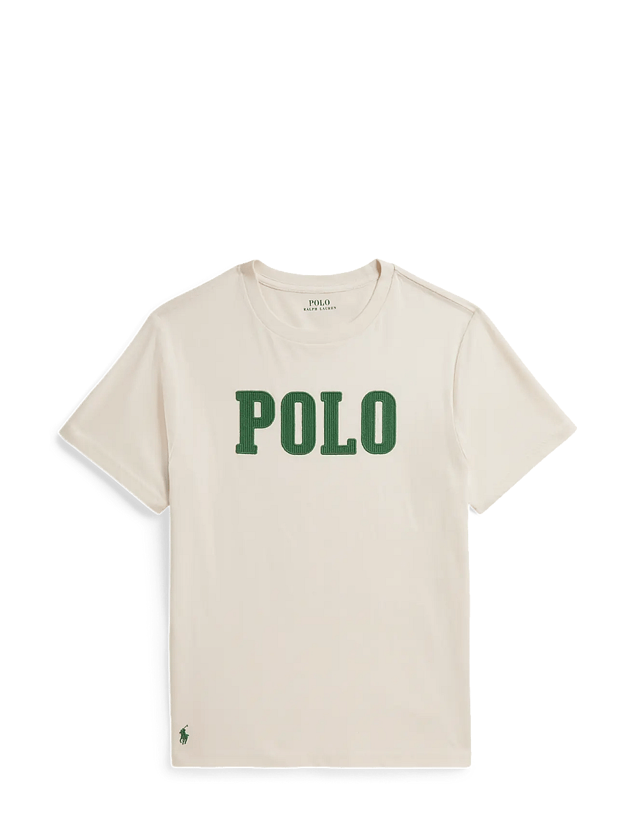 Ralph Lauren Kids - Logo Cotton Jersey Tee - kurzärmelige - estate cream - 1