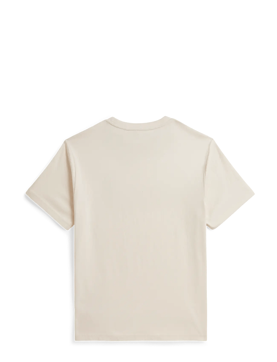 Ralph Lauren Kids - Logo Cotton Jersey Tee - kurzärmelige - estate cream - 2