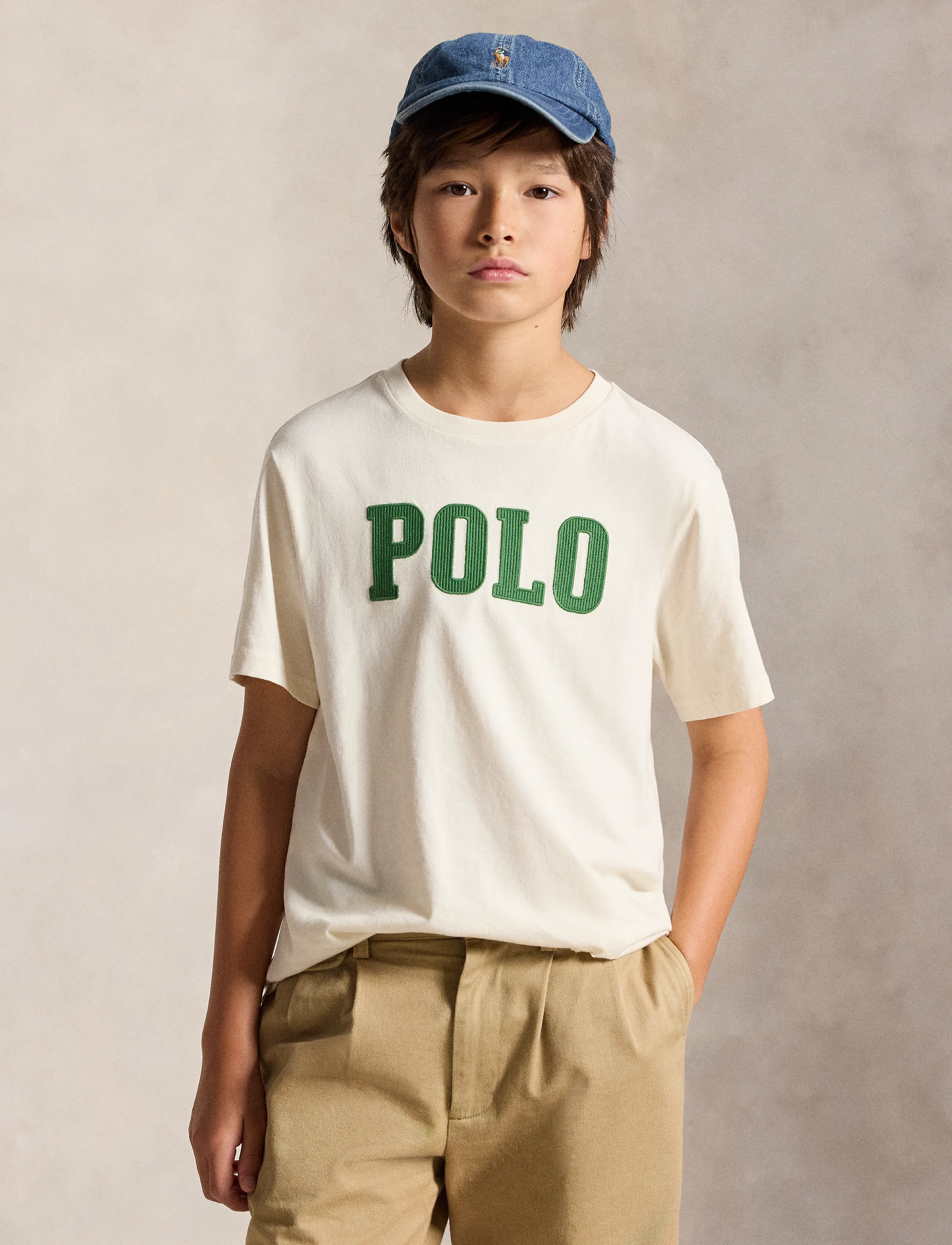 Ralph Lauren Kids Logo Cotton Jersey Tee - Toppe og t-shirts - ESTATE CREAM / cream