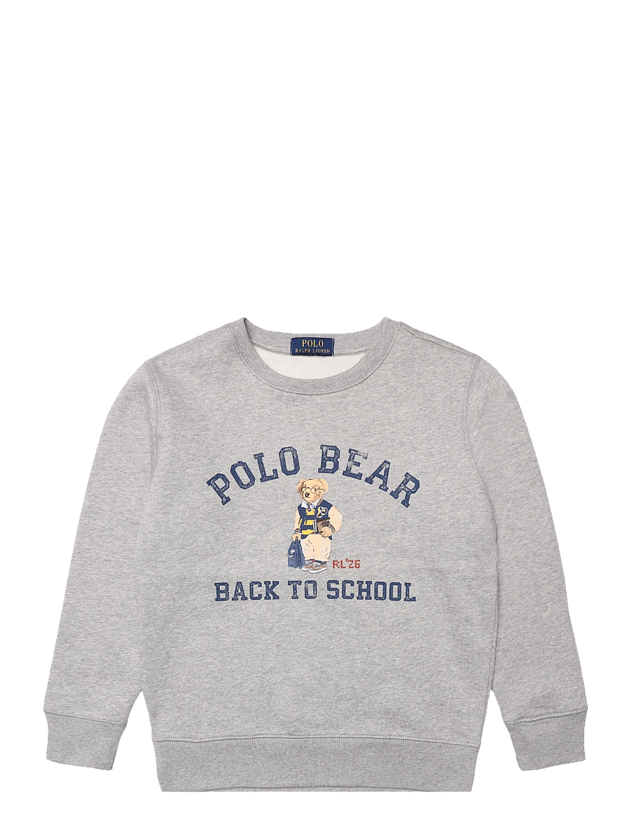 Ralph Lauren Kids - Polo Bear Fleece Sweatshirt - sweatshirts - andover heather - 1