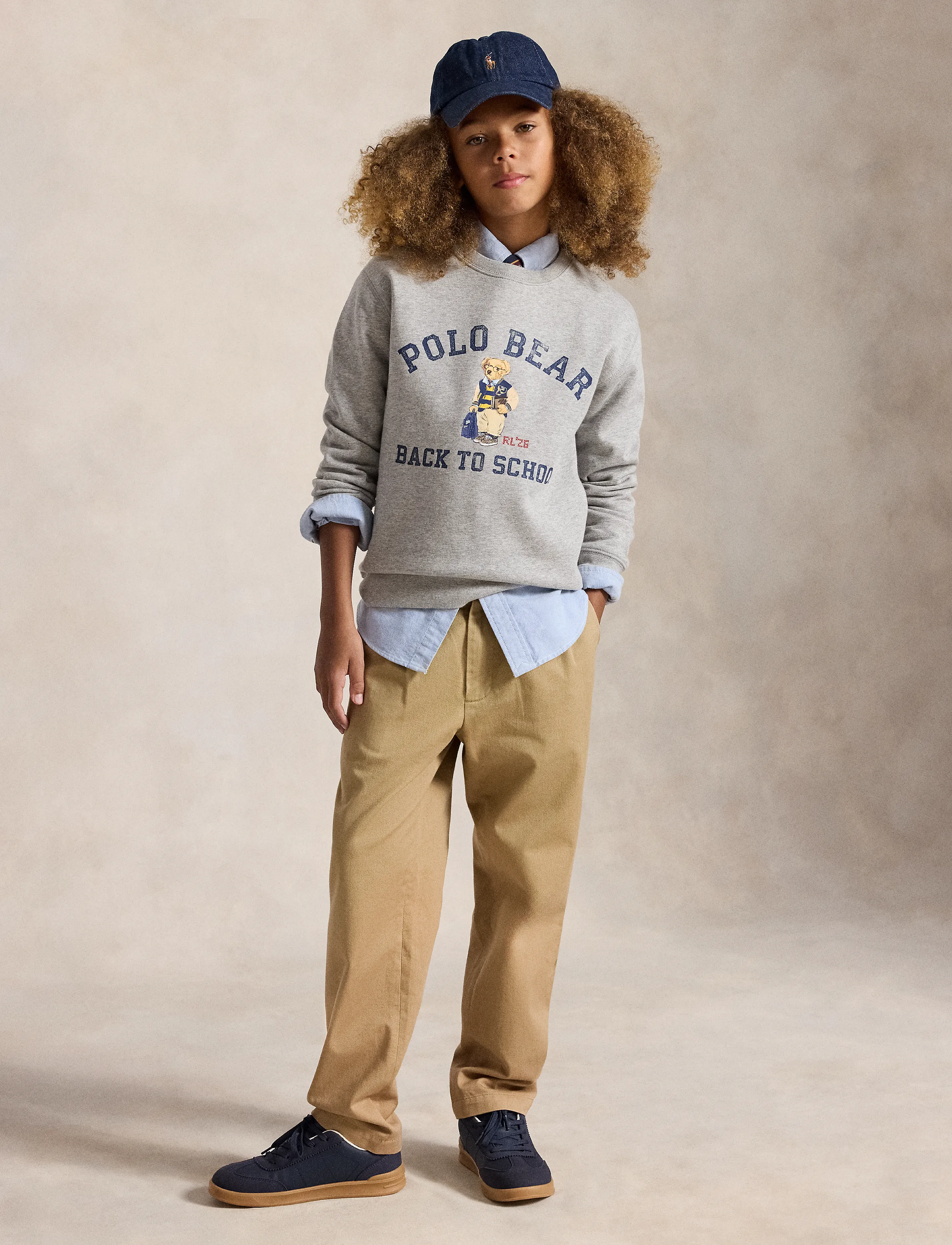 Ralph Lauren Kids - Polo Bear Fleece Sweatshirt - andover heather - 3