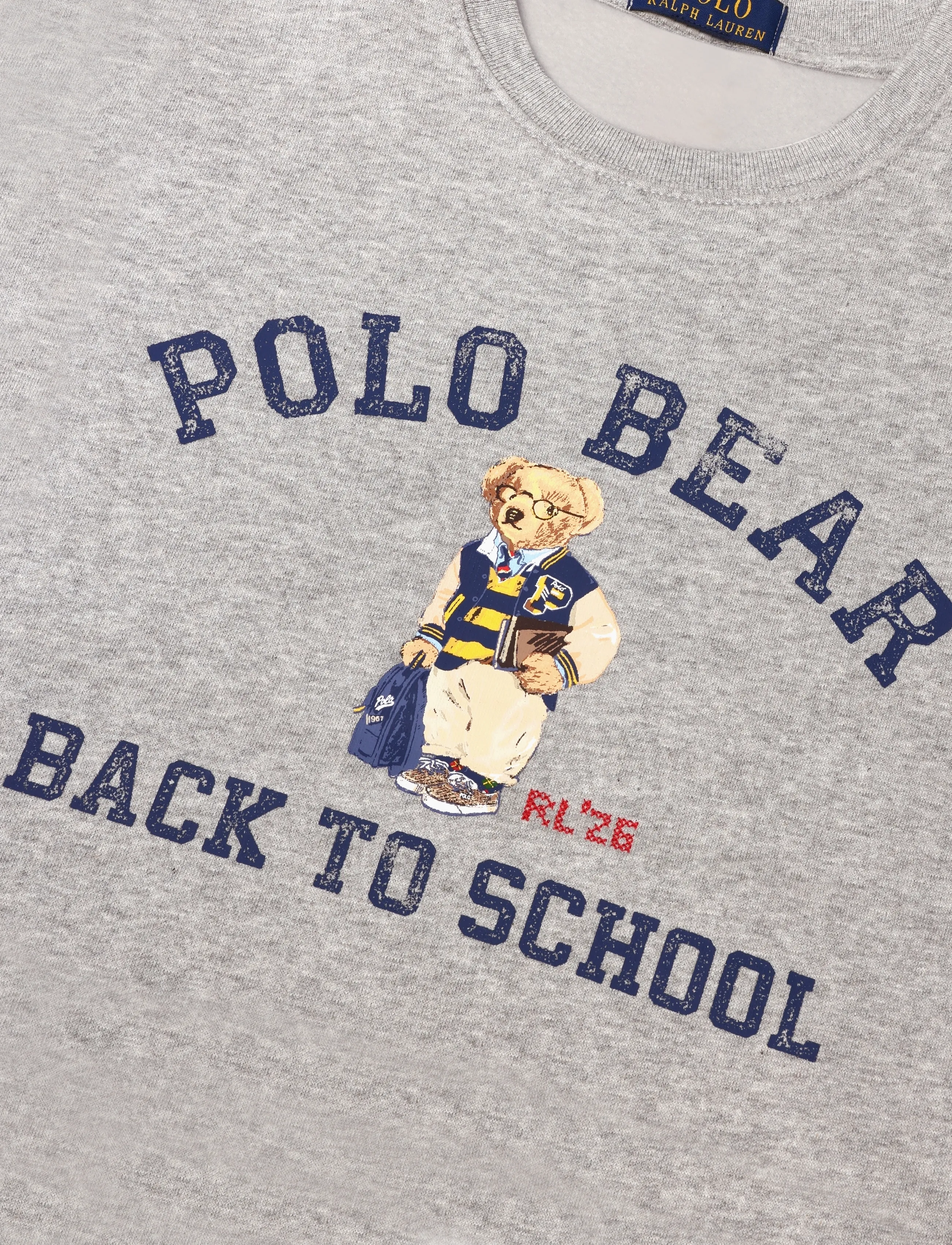 Ralph Lauren Kids - Polo Bear Fleece Sweatshirt - andover heather - 4