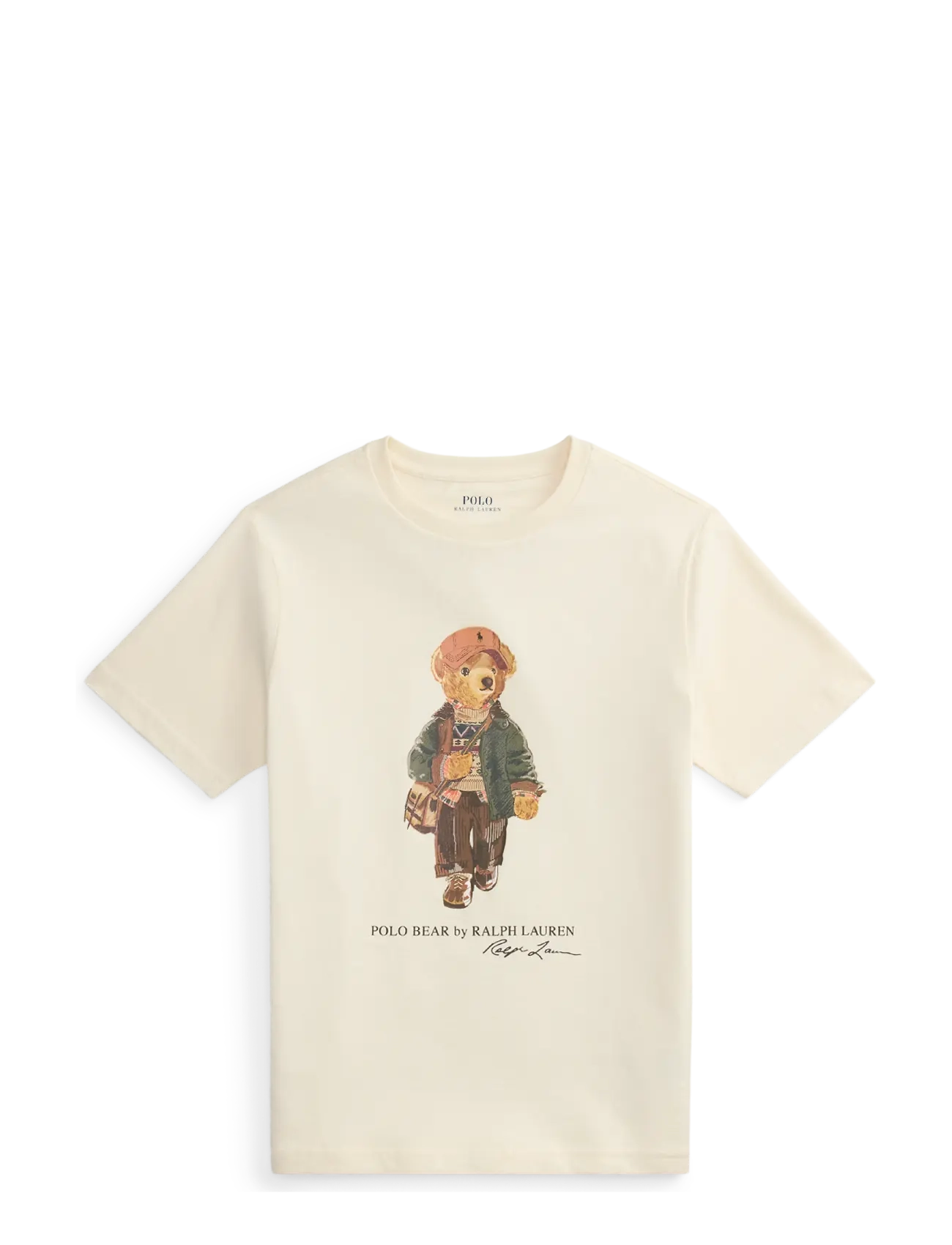 Ralph Lauren Kids Polo Bear Cotton Jersey Tee - T-särgid - ESTATE CREAM / cream