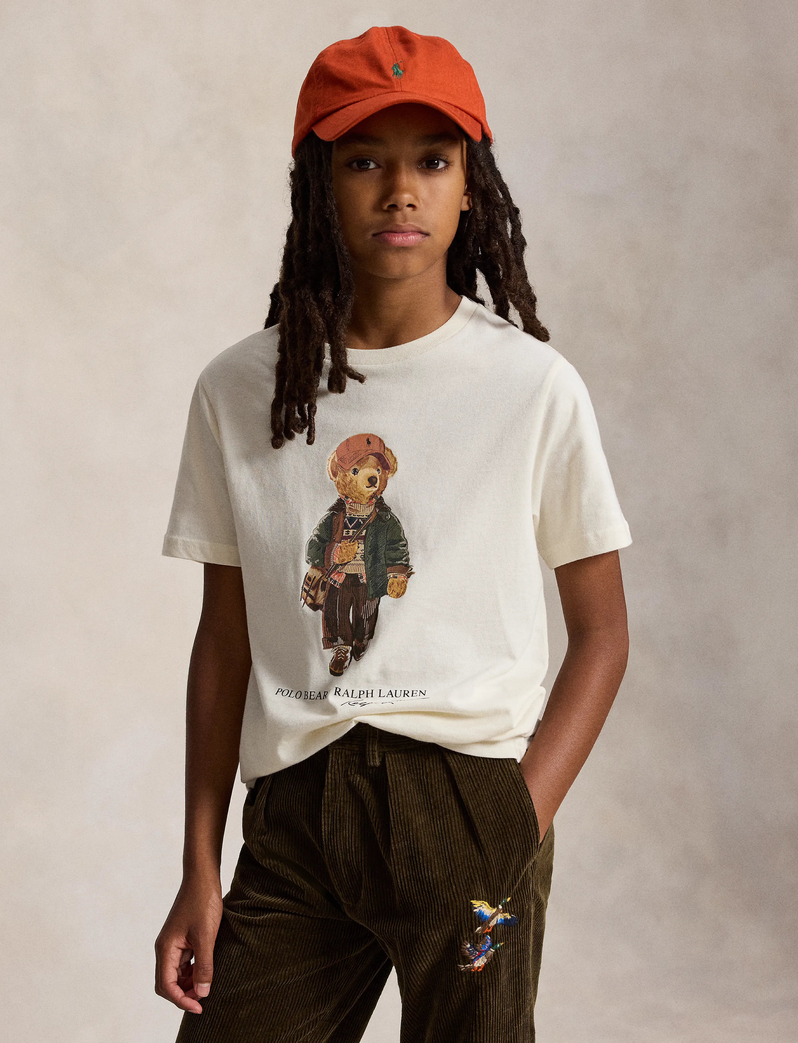 Ralph Lauren Kids Polo Bear Cotton Jersey Tee - Polo Ralph Lauren - ESTATE CREAM / cream