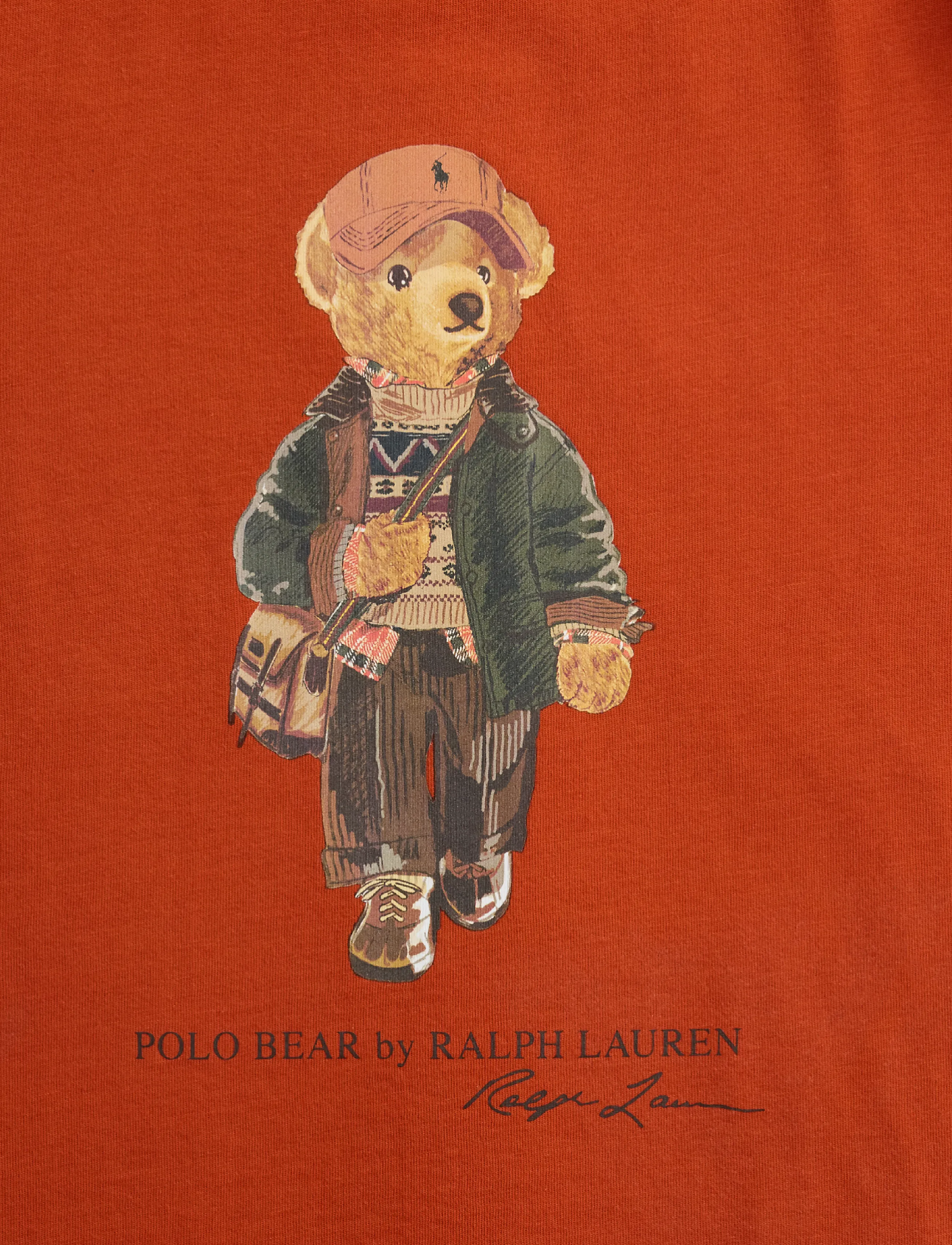 Ralph Lauren Kids - Polo Bear Cotton Jersey Tee - varsity orange - 2