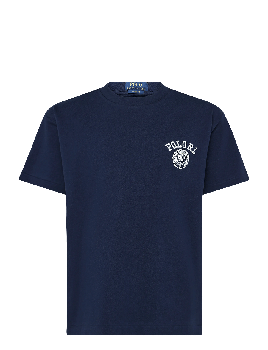 Ralph Lauren Kids - HVY WT JERSEY-KNT-T-SHIRT - kurzärmelige - refined navy - 0