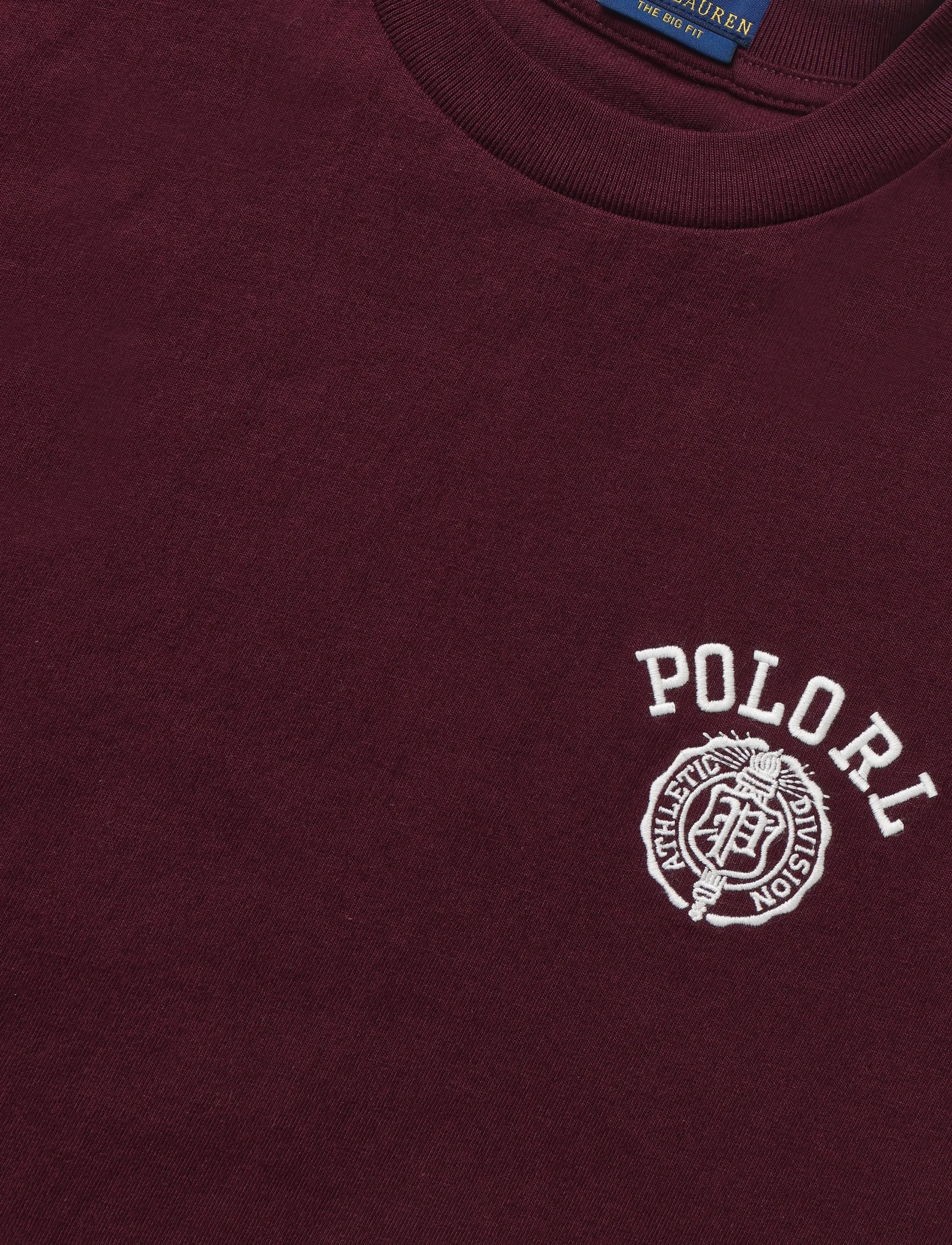Ralph Lauren Kids - HVY WT JERSEY-KNT-T-SHIRT - kortärmade t-shirts - rich ruby - 2