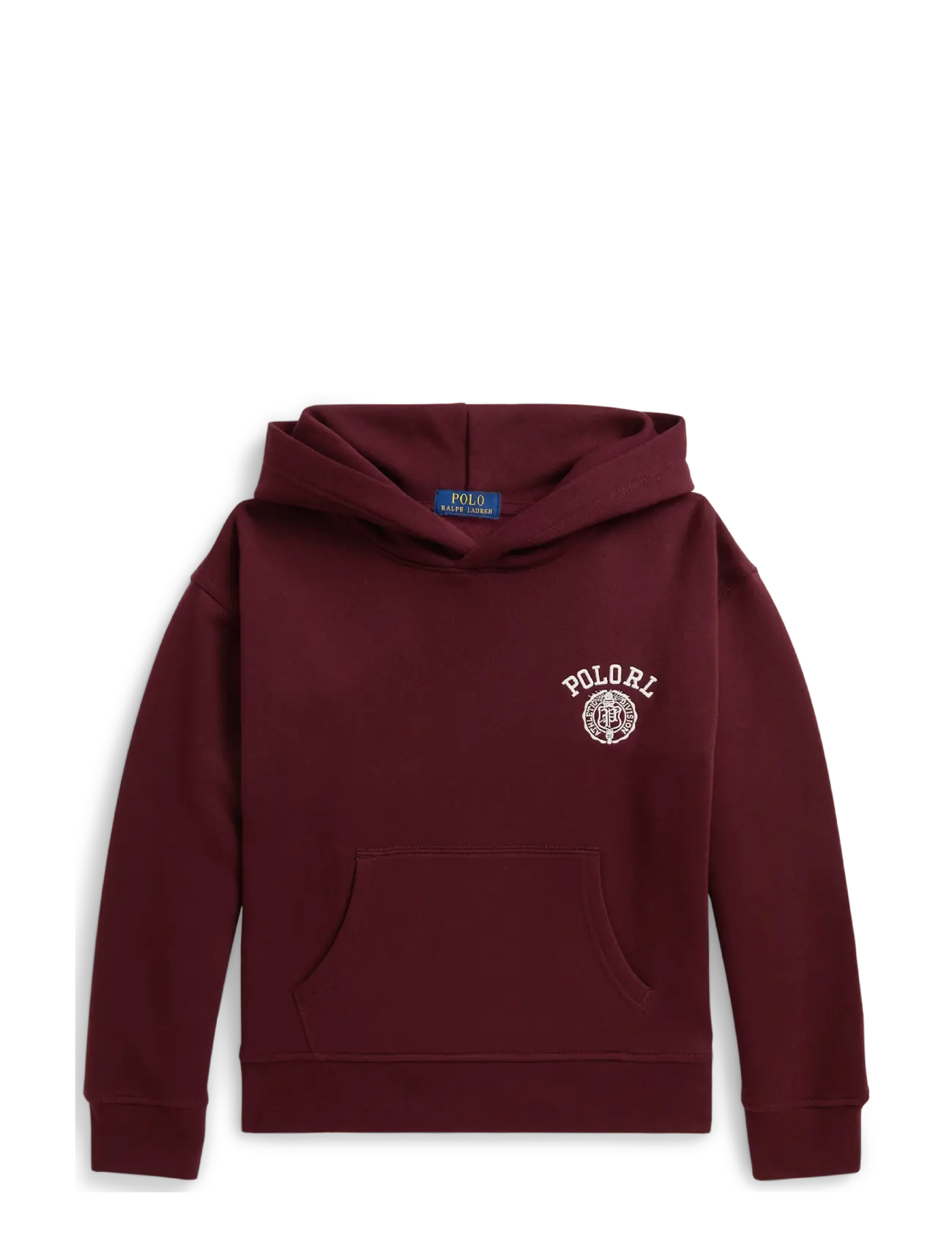Ralph Lauren Kids Big Fit Logo Fleece Hoodie - Kläder - RICH RUBY / burgundy