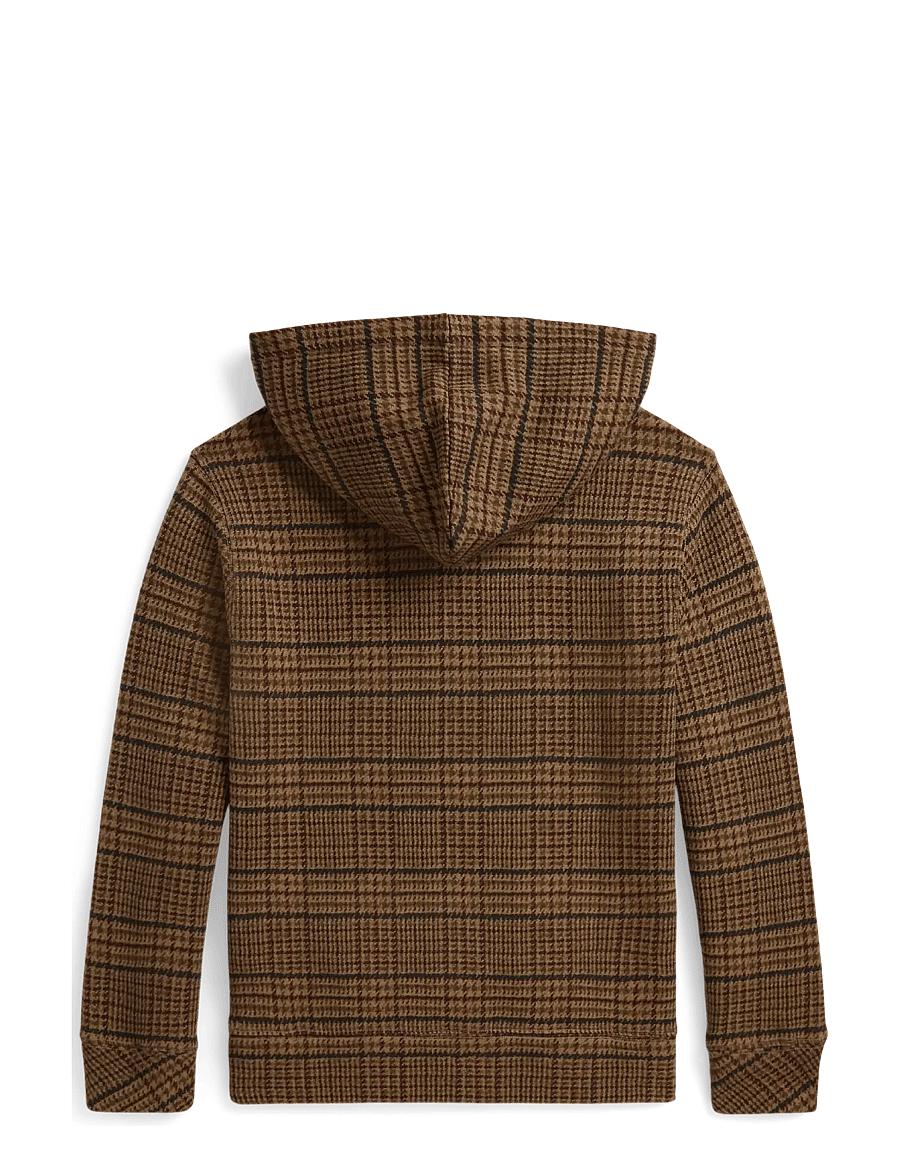 Ralph Lauren Kids - Polo Bear Tweed-Print Hoodie - hættetrøjer - glenview tweed - 1