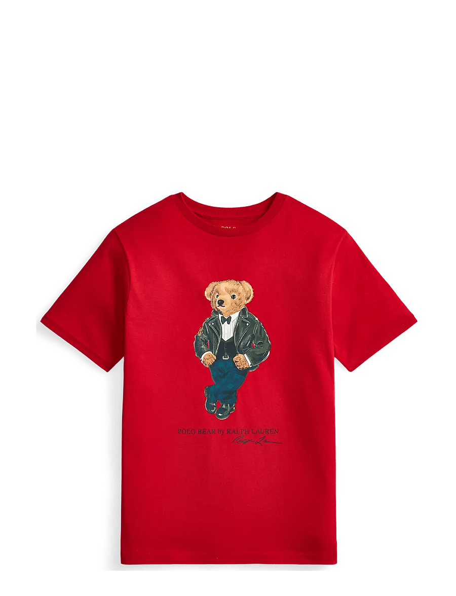 Ralph Lauren Kids - Polo Bear Cotton Jersey Tee - lühikeste varrukatega t-särgid - rl2000 red - 1