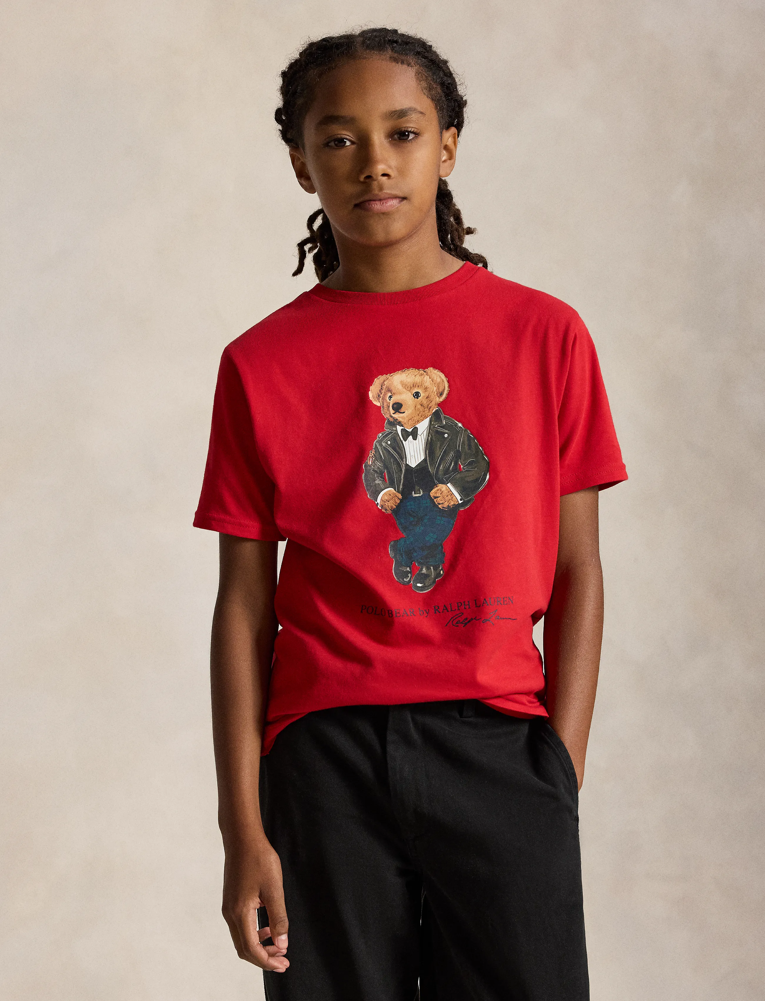 Ralph Lauren Kids Polo Bear Cotton Jersey Tee - Polo Ralph Lauren - RL2000 RED / red