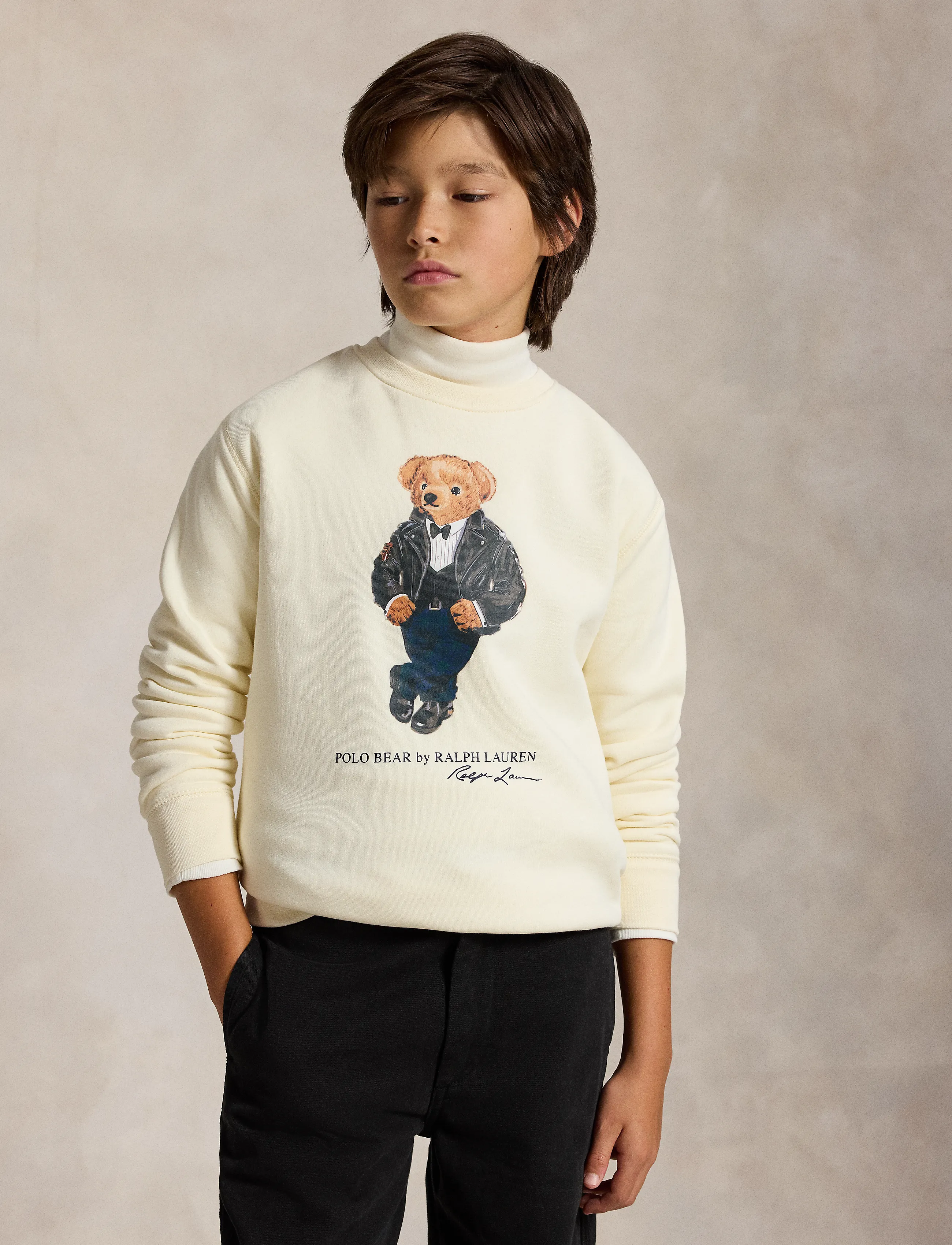 Ralph Lauren Kids - Polo Bear Fleece Sweatshirt - clubhouse cream - 0
