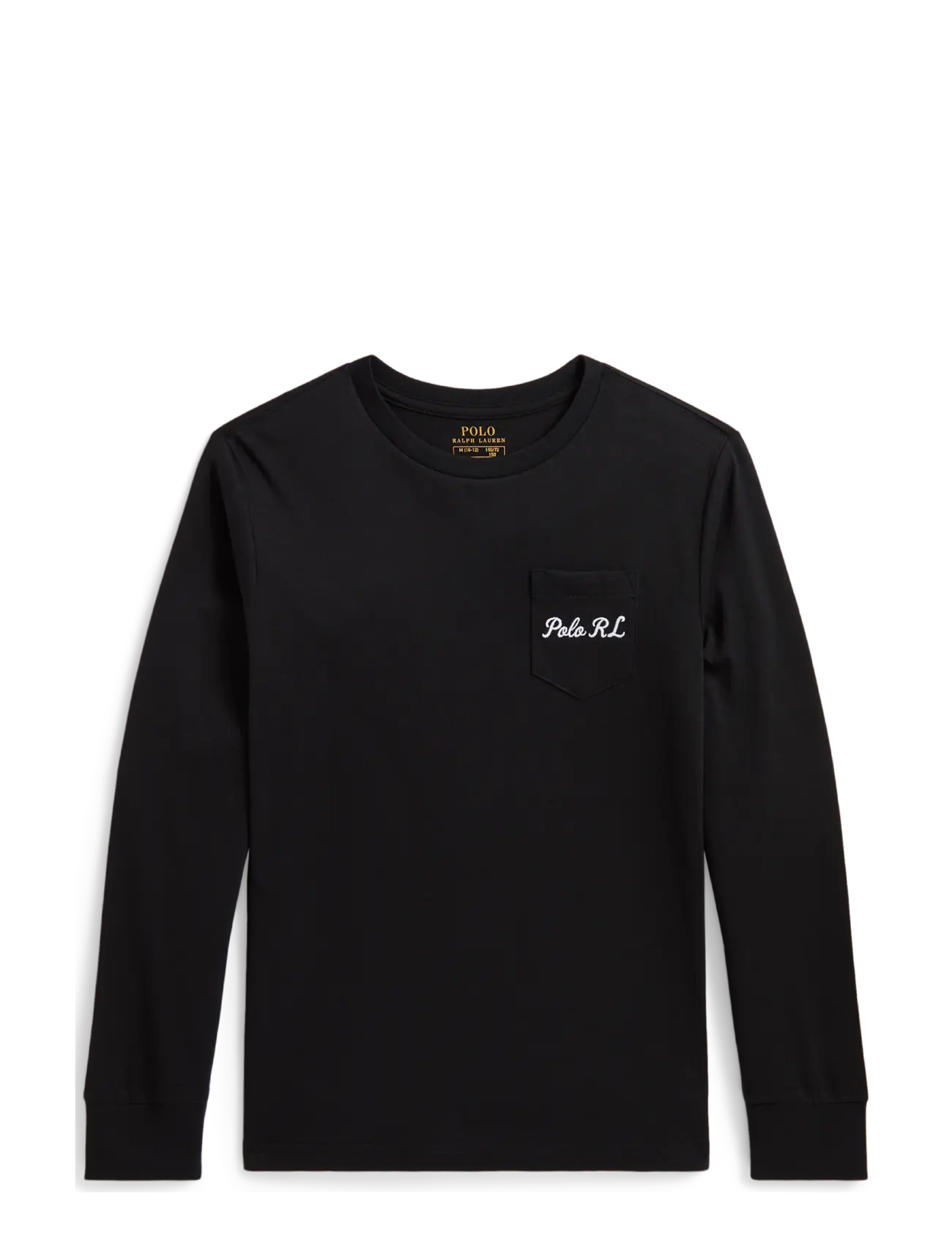 Ralph Lauren Kids Polo Bear Cotton Long-Sleeve Tee - Teens 140-176 - POLO BLACK / black