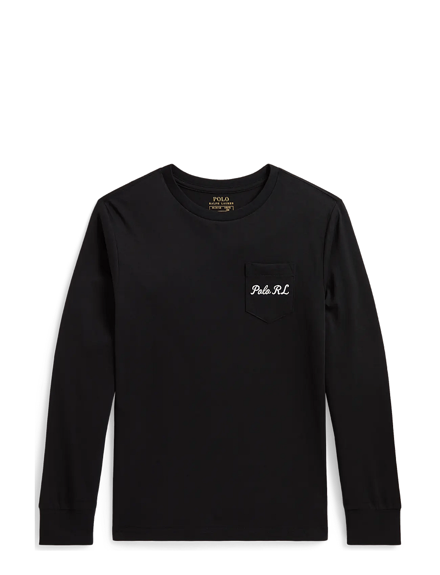 Ralph Lauren Kids - Polo Bear Cotton Long-Sleeve Tee - langärmelig - polo black - 0