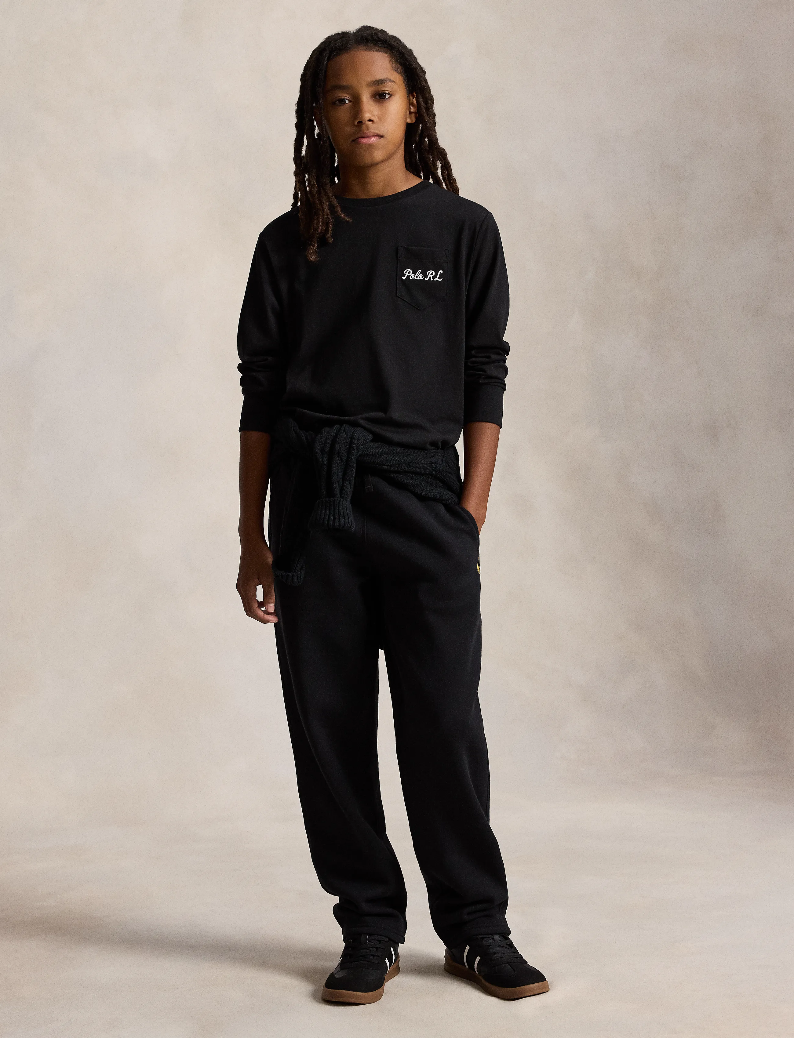 Ralph Lauren Kids - Polo Bear Cotton Long-Sleeve Tee - langärmelig - polo black - 4